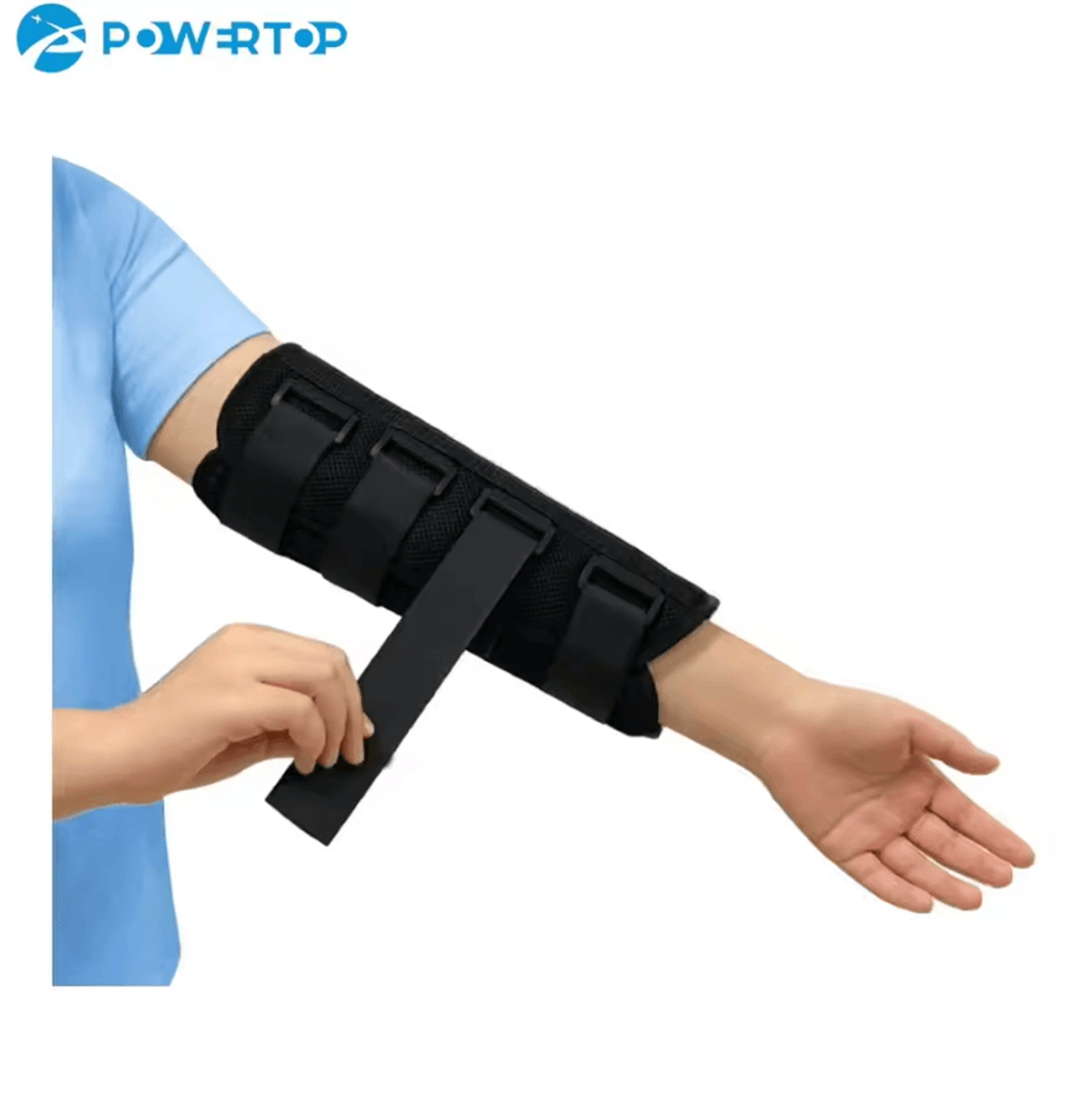 adjustable elbow splint brace – cubital tunnel elbow brace for night support and arm stabilization