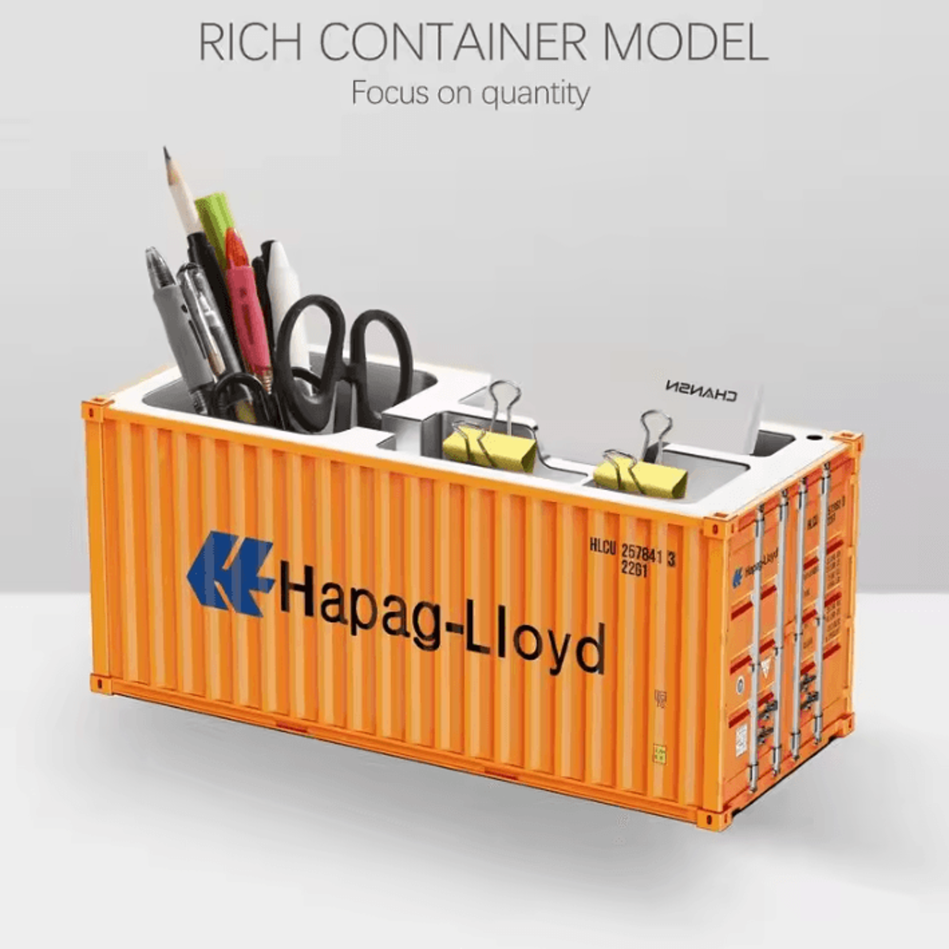 mini shipping container desk organizer pen holder storage box