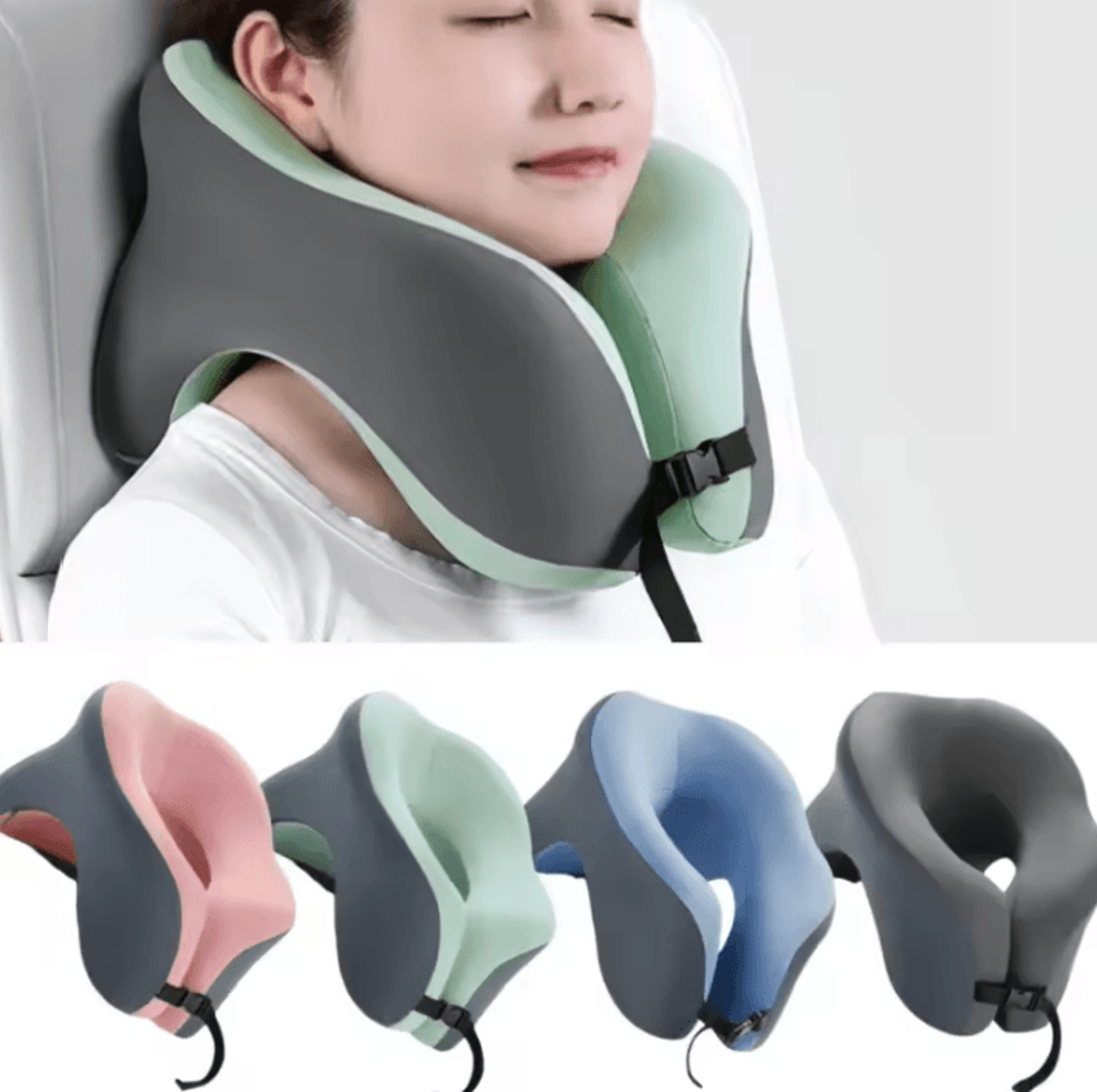 memory foam u shaped travel neck pillow for car plane and office