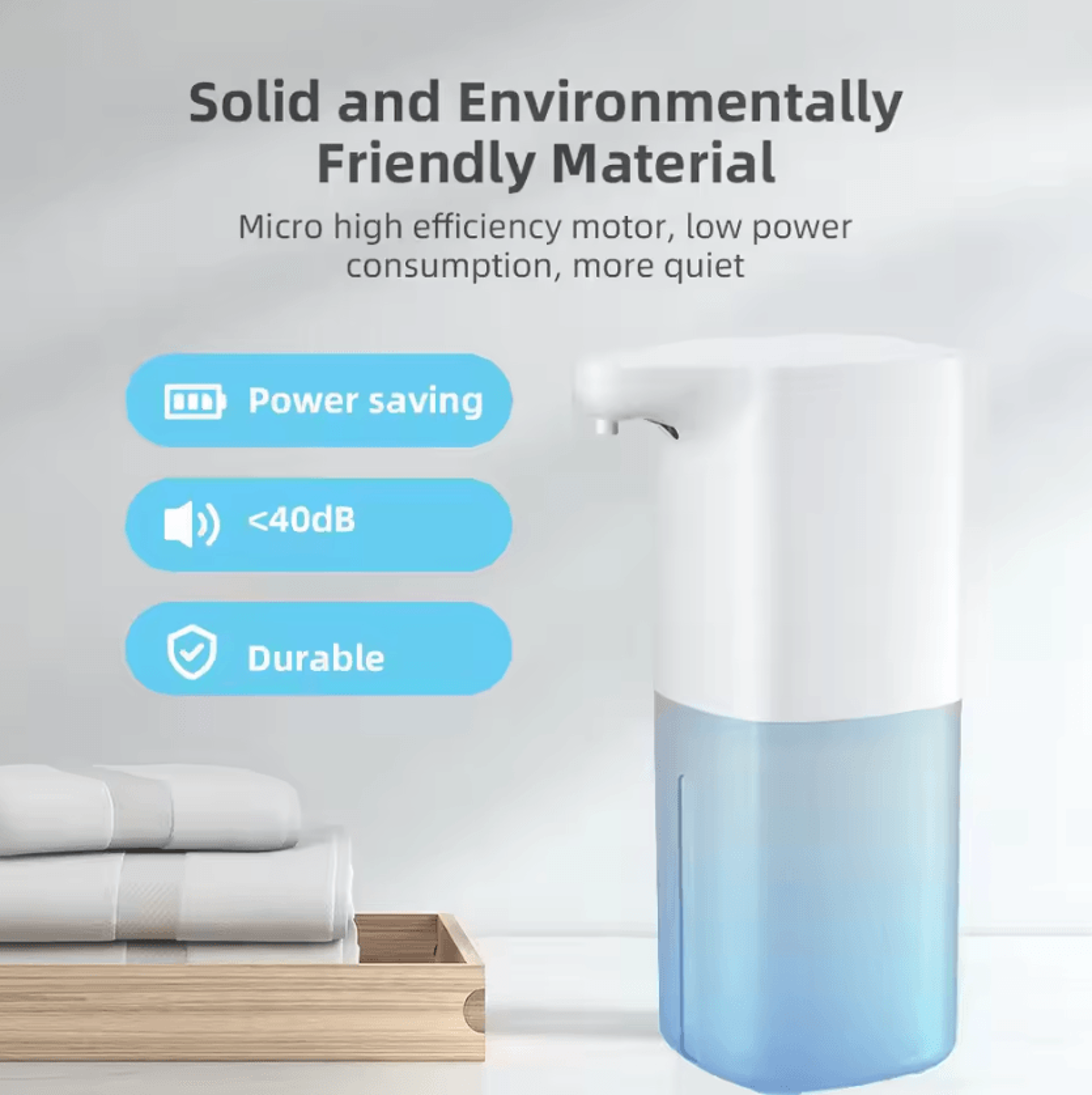 automatic touchless foam soap dispenser with infrared sensor