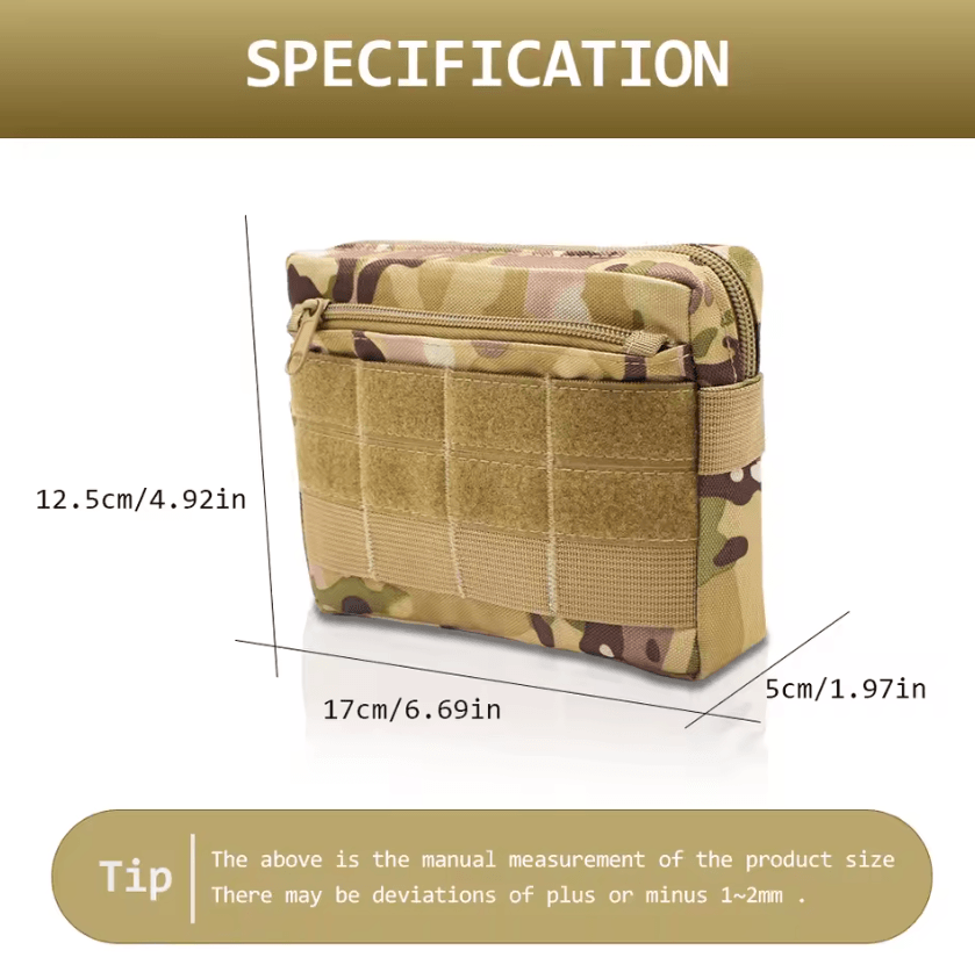 edc waist bag molle utility pouch for outdoor camping travel and everyday carry