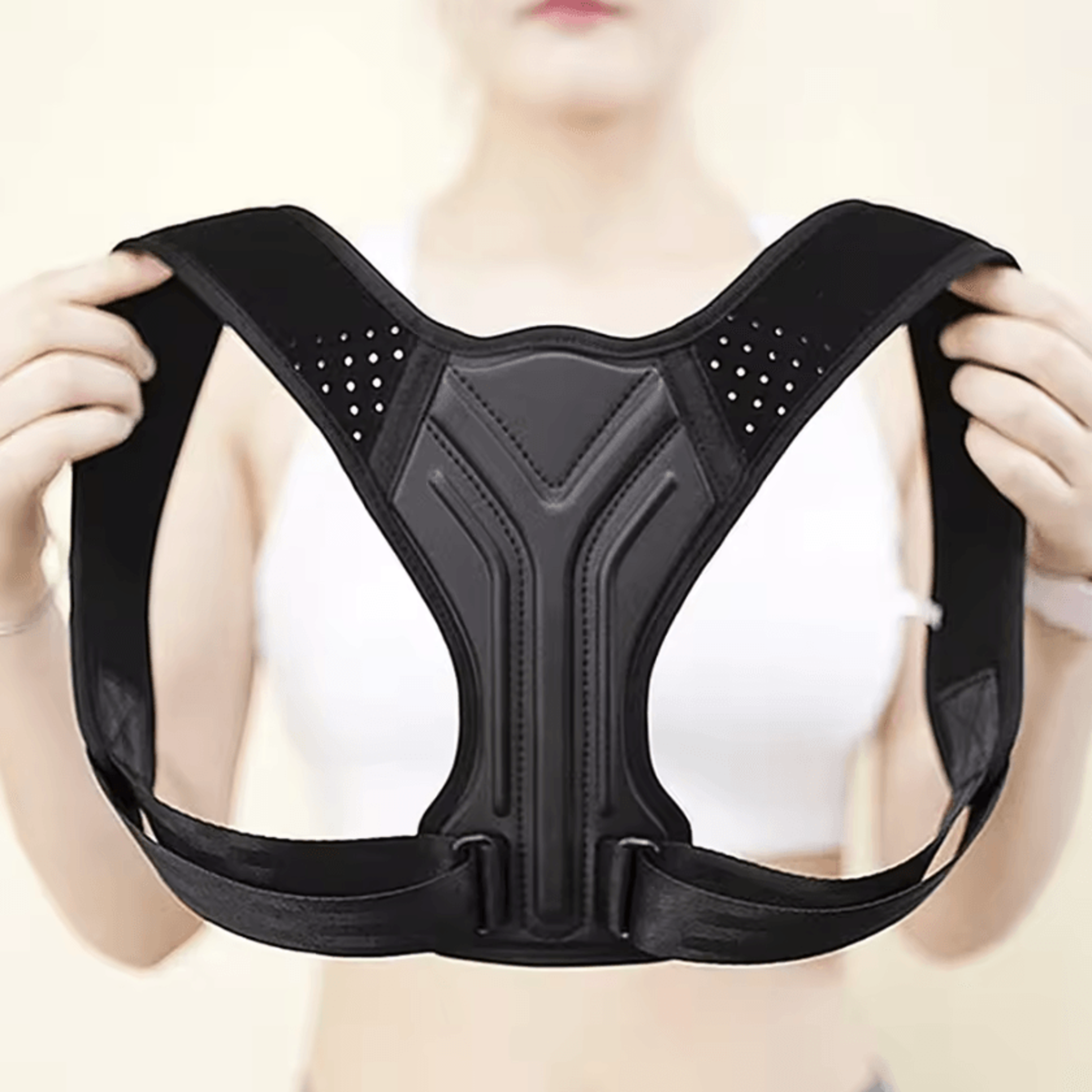 adjustable back posture corrector brace for clavicle support neck alignment and upper back relief