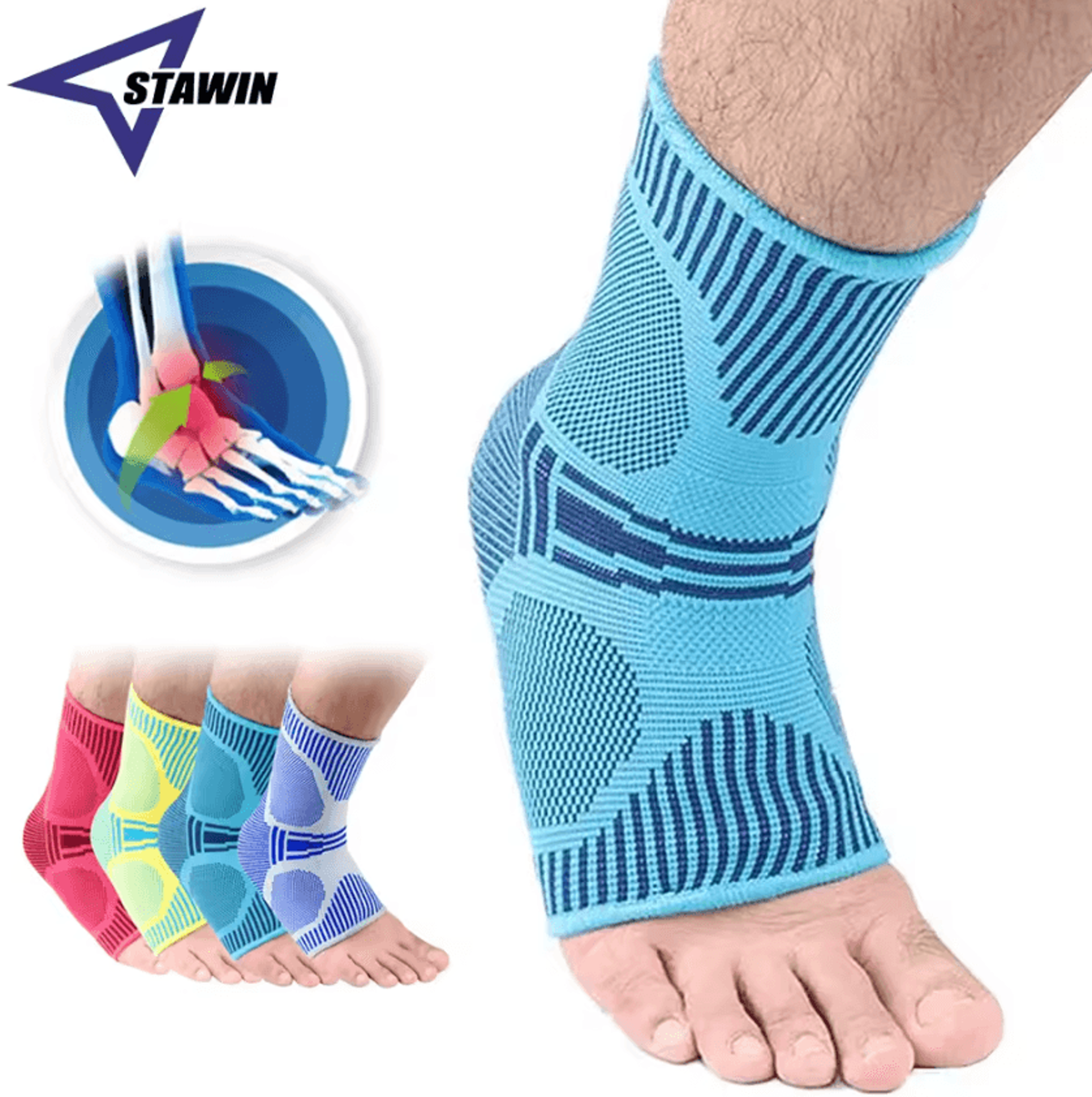 compression ankle support brace breathable ankle sleeve for sports running and gym