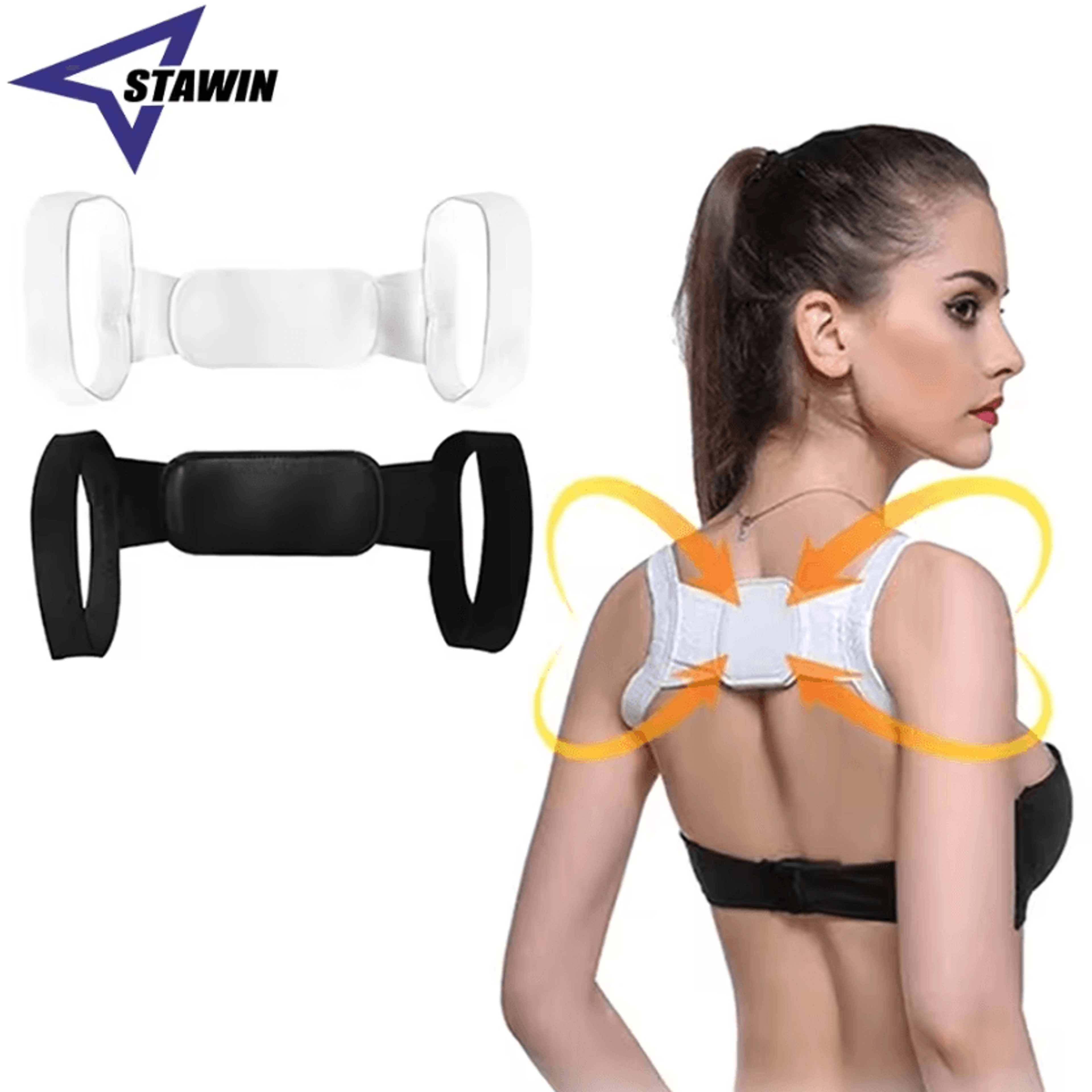 adjustable back and shoulder posture corrector brace for adults and kids