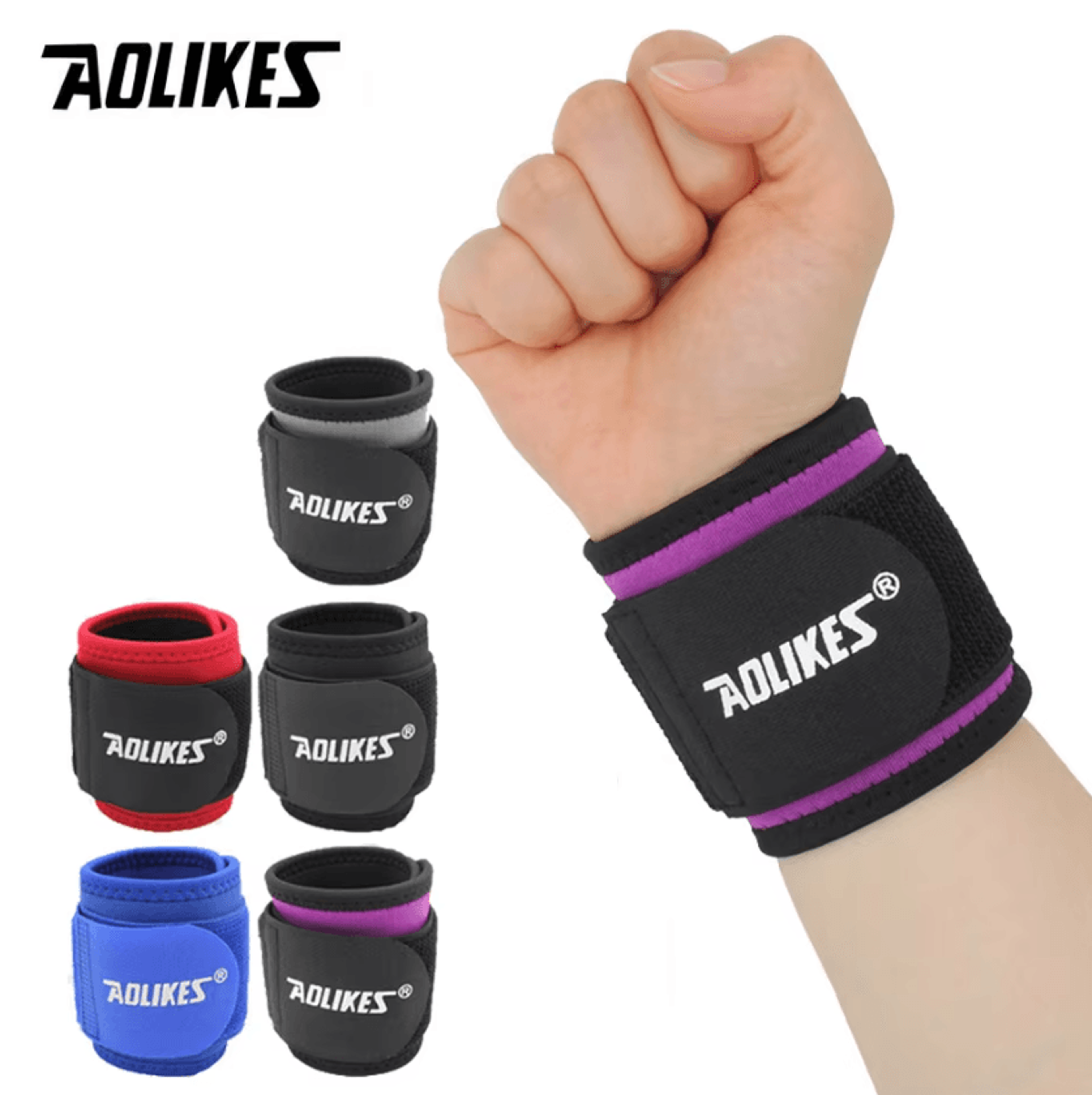 aolikes adjustable wrist support brace for gym training sports and daily wear