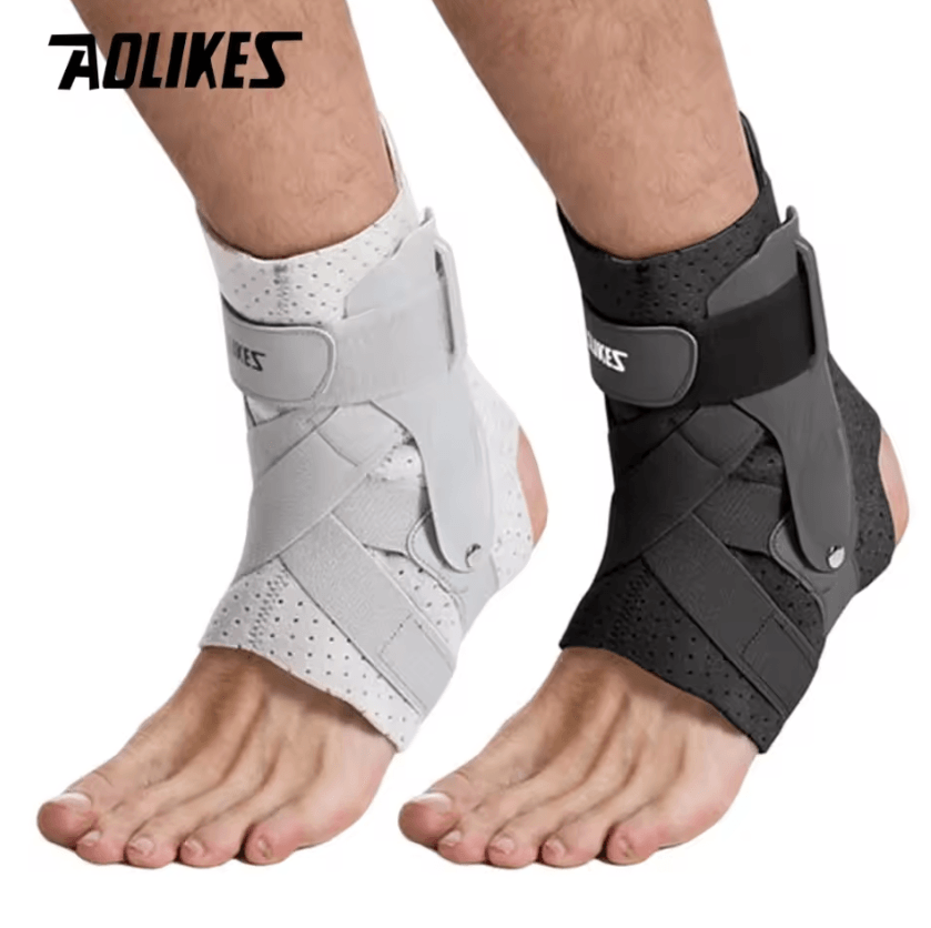 aolikes compression ankle brace sleeve for sports running basketball and everyday support