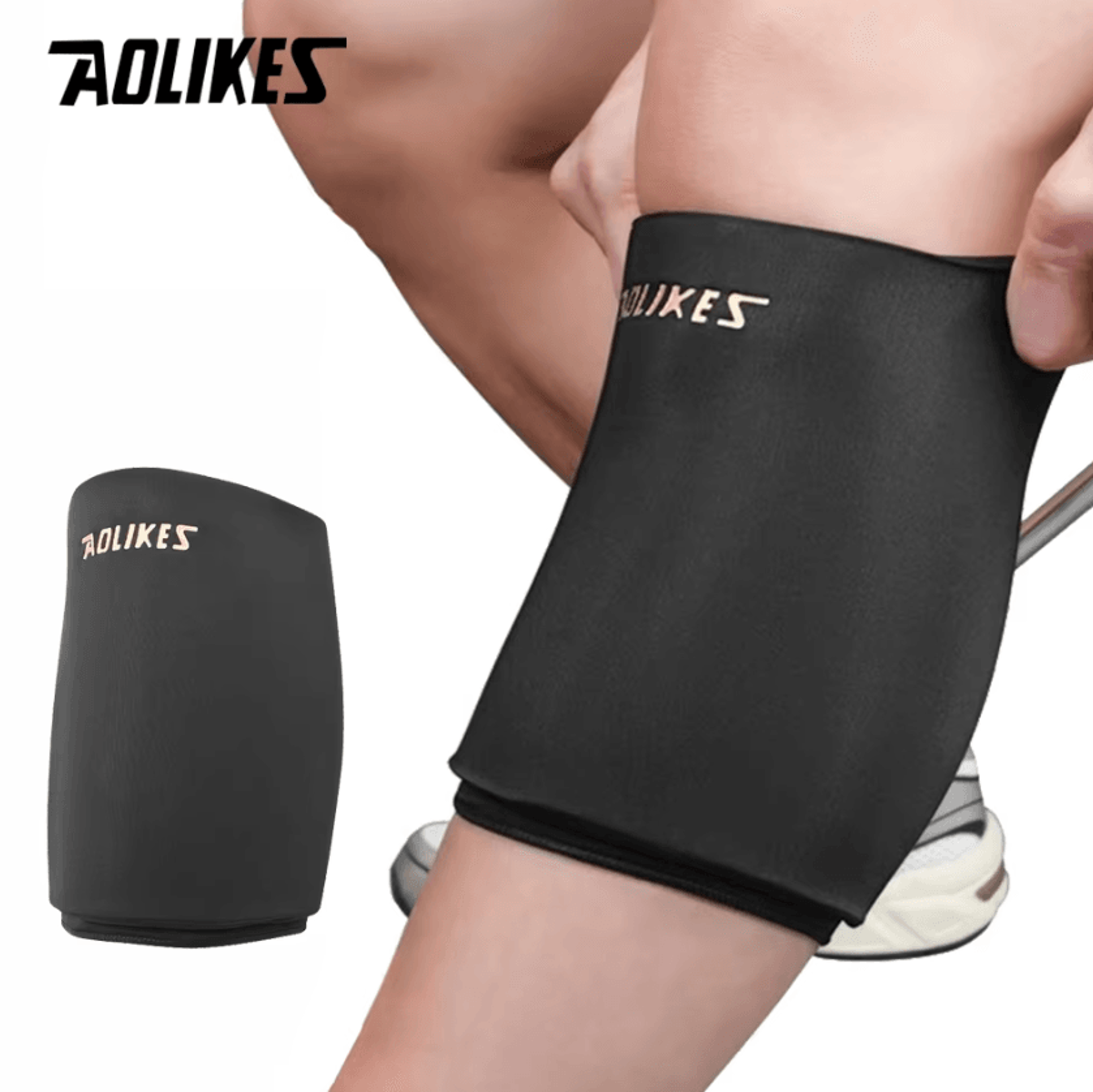 aolikes shin compression sleeve with hot and cold therapy wrap for calf recovery