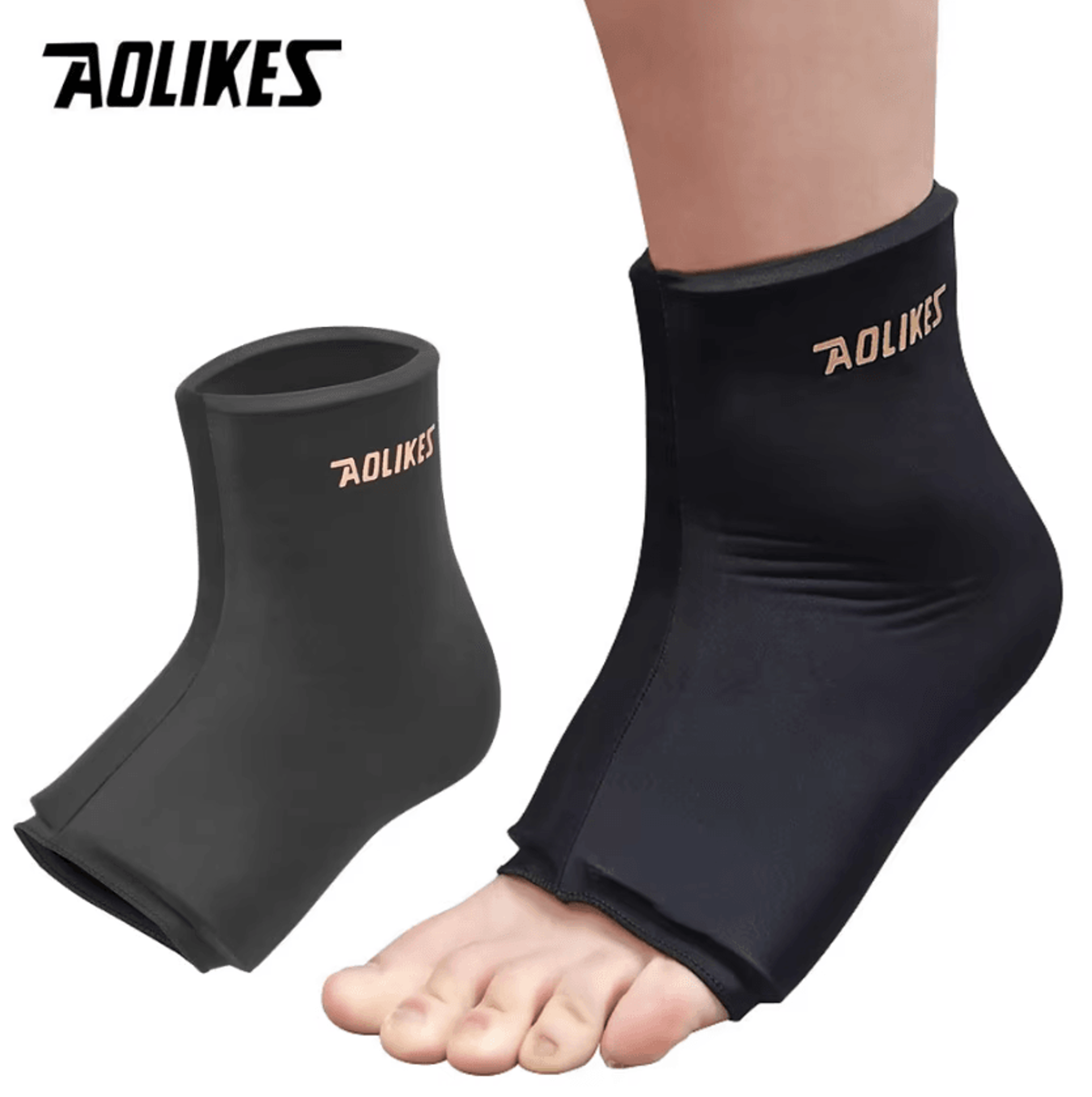 aolikes hot and cold gel ankle sleeve for comfortable recovery and compression support