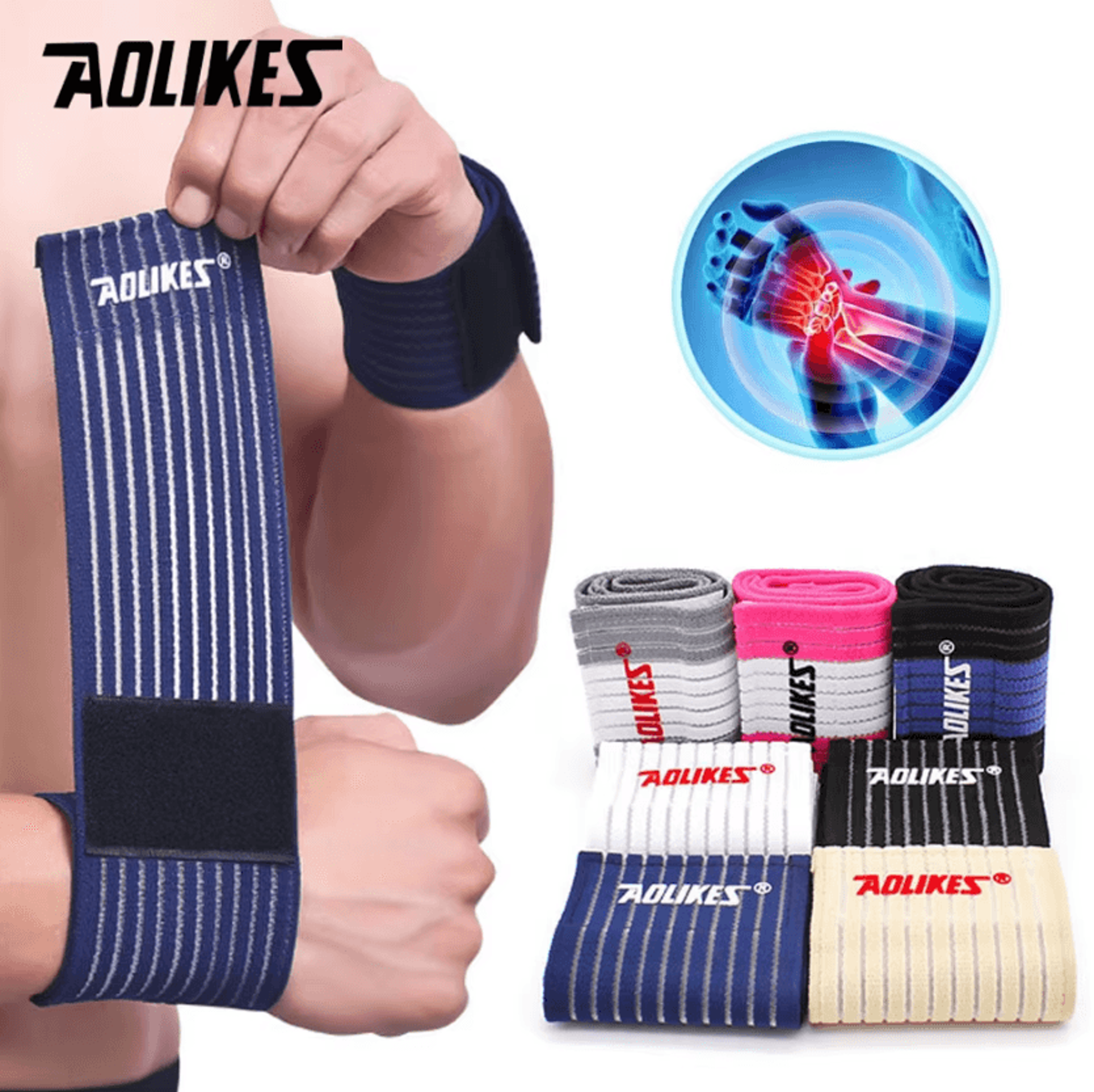 aolikes adjustable wrist wrap for fitness training and everyday wrist support