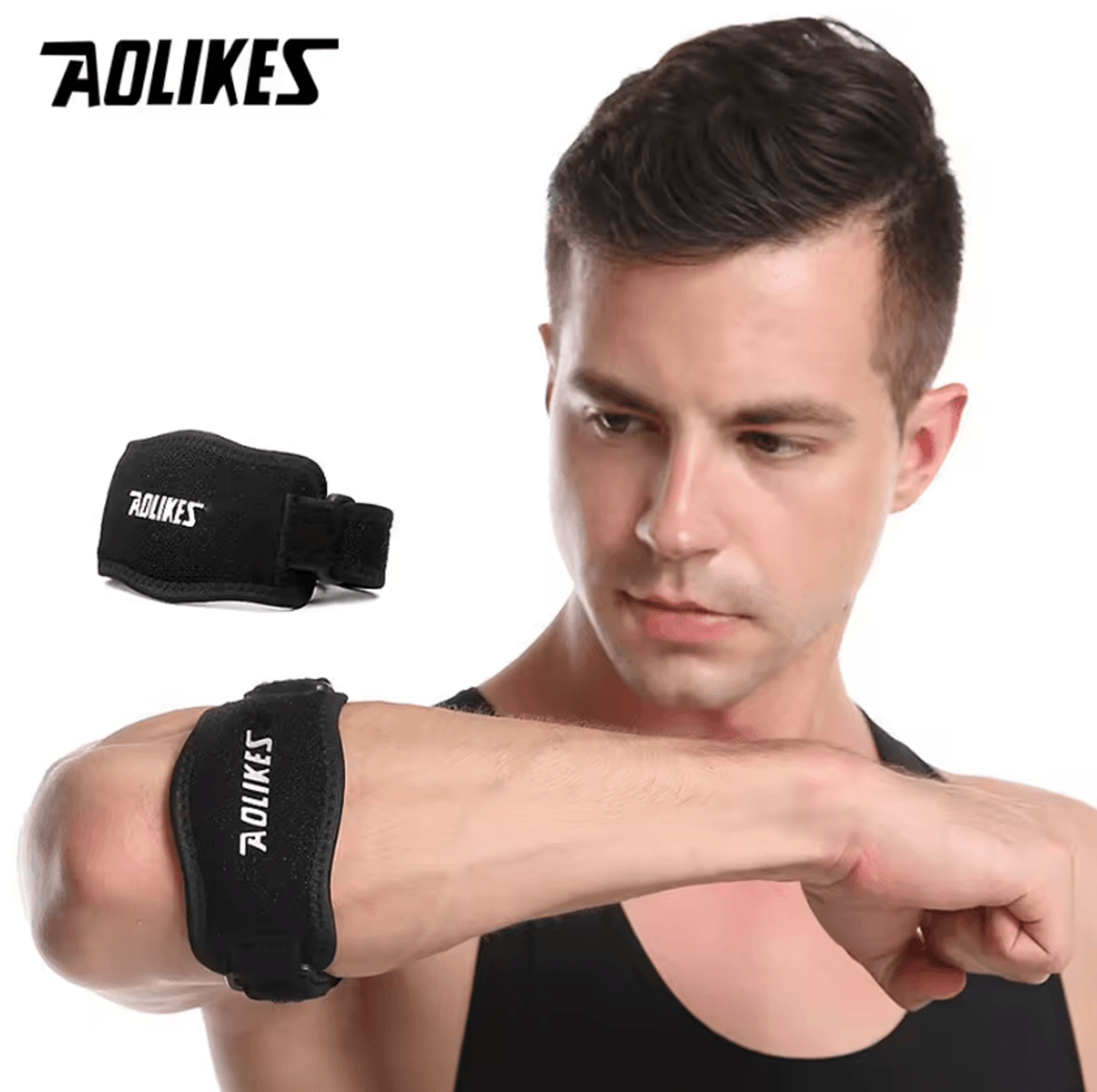 aolikes tennis elbow brace adjustable elbow support strap for golf, tennis, gym & sports pain relief