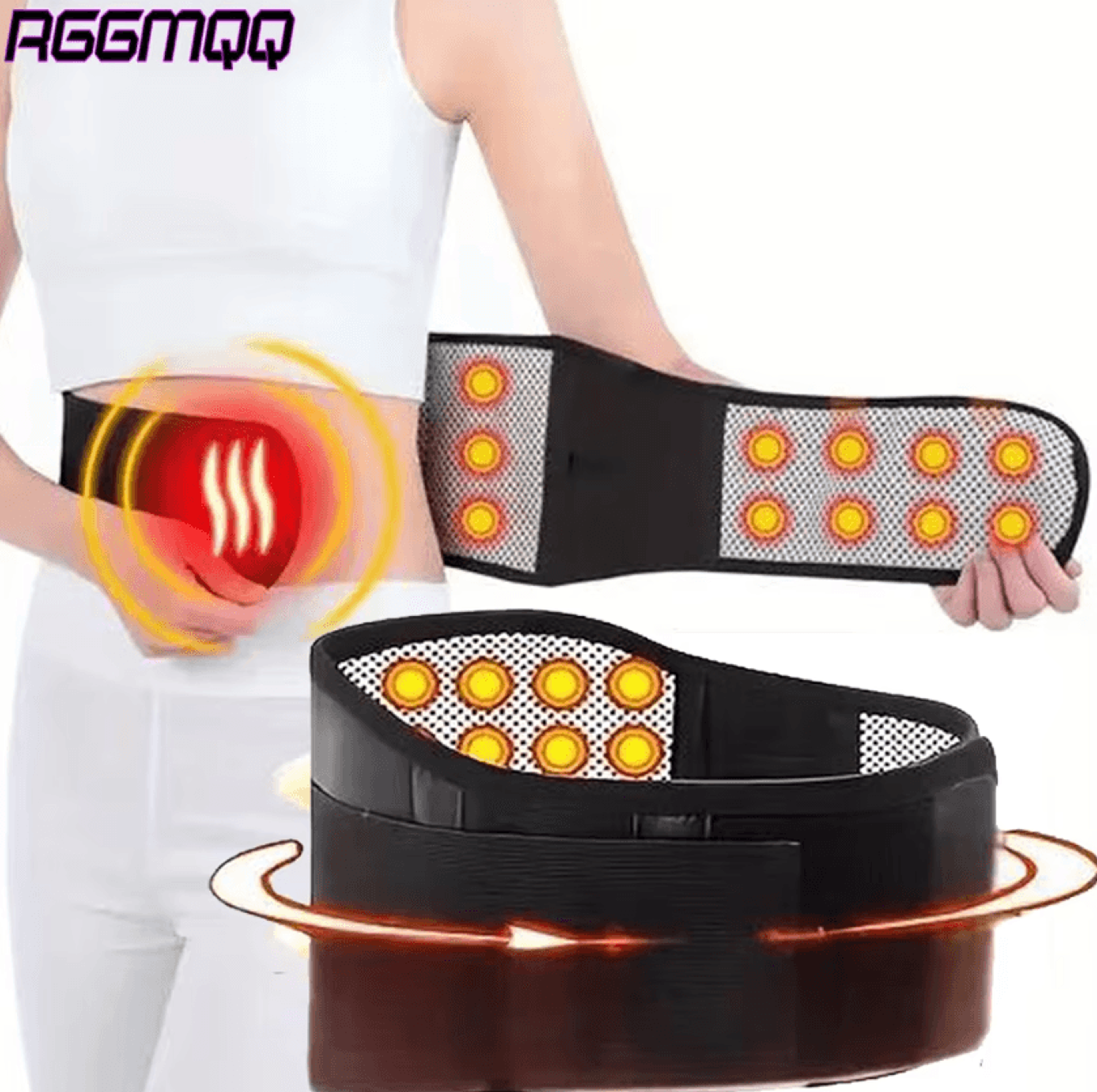 heating lower back brace adjustable lumbar support belt with gentle warming comfort