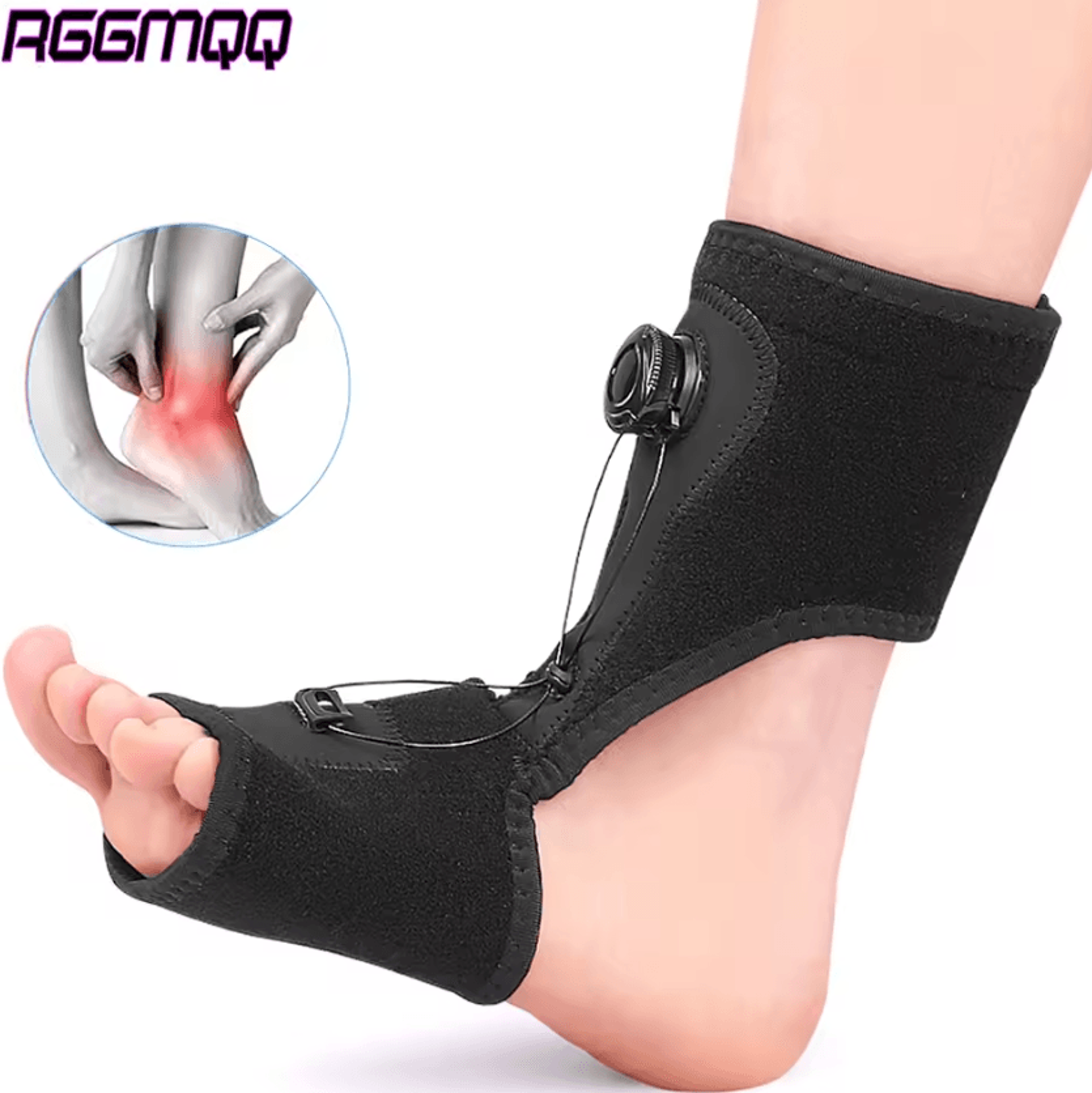 adjustable plantar fasciitis night splint for heel pain relief and drop foot support