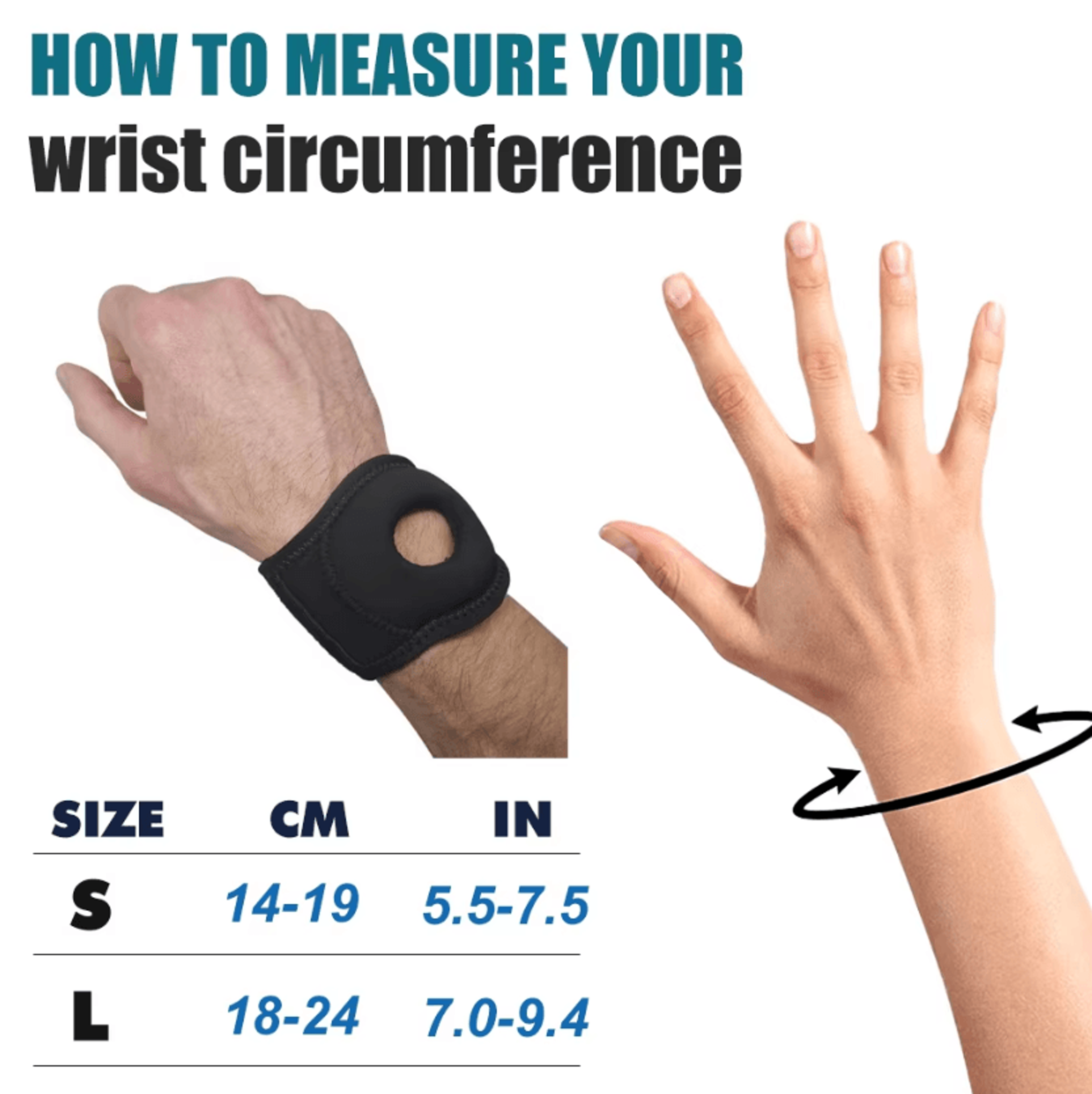 tfcc wrist brace with ring pad for ulnar wrist pain relief and sports support