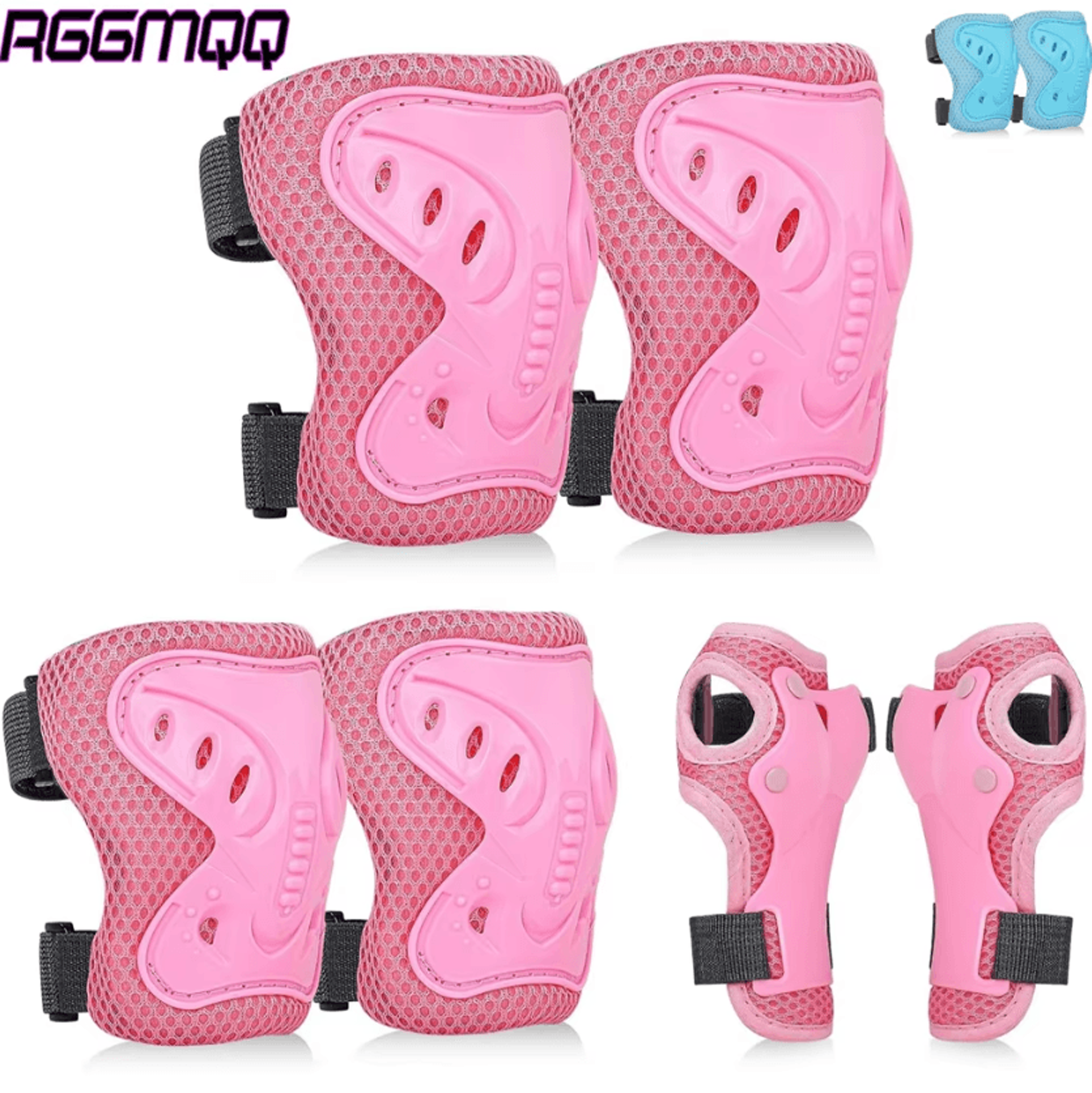 kids knee elbow pads and wrist guards set for cycling skating and outdoor sports