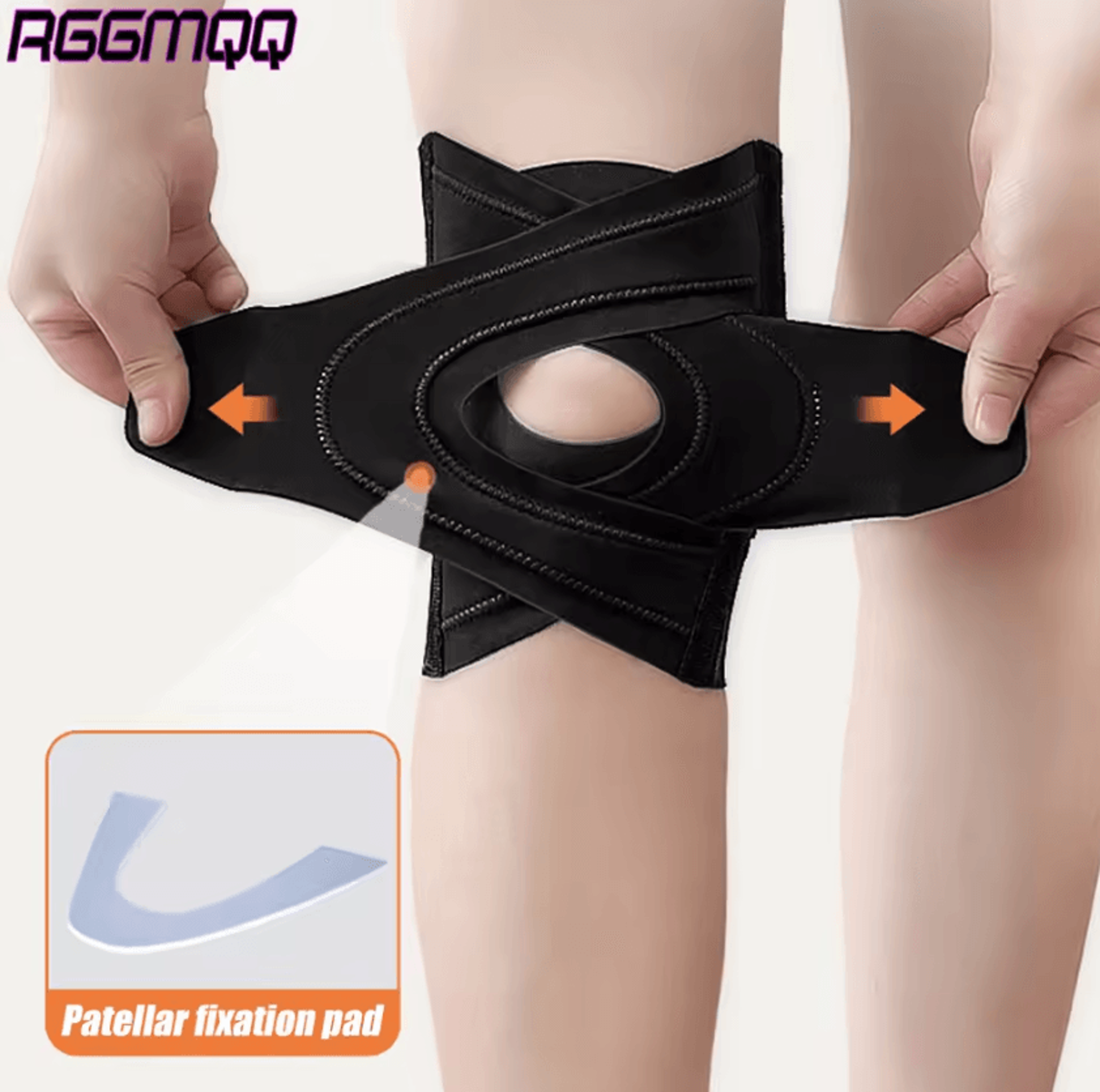 professional knee brace with dual side stabilizers for acl support and running