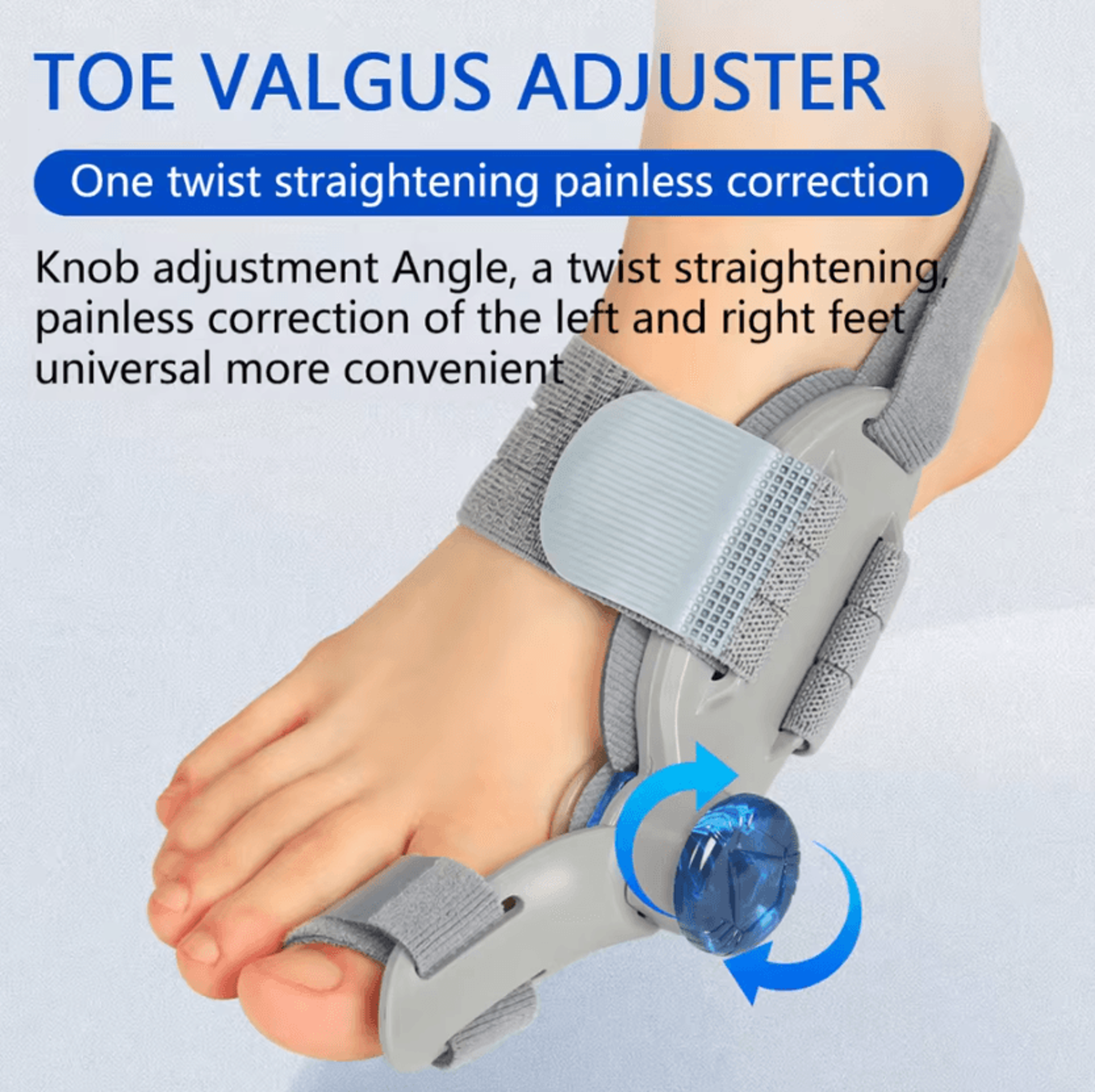 adjustable bunion corrector – hallux valgus brace with toe separator for comfortable big toe alignment