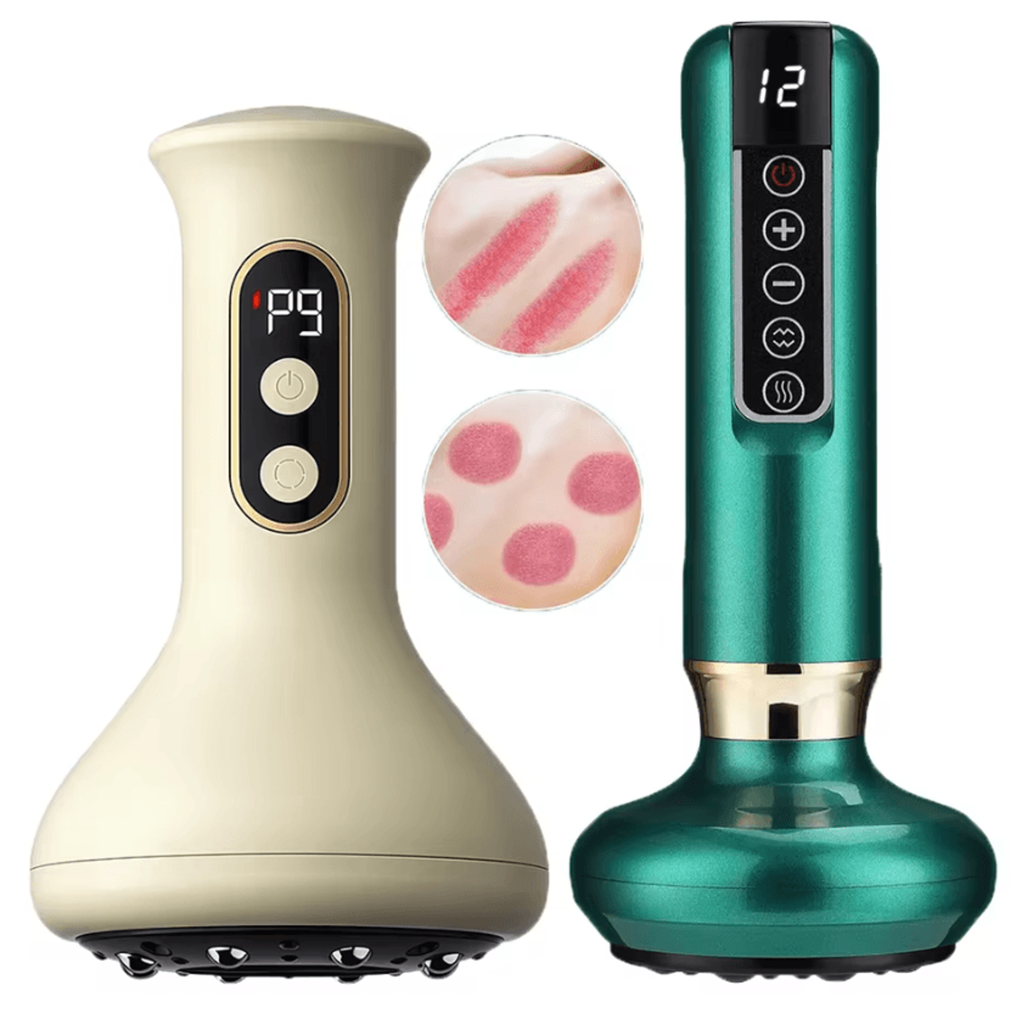electric cupping back massager – heated vacuum massage cup with vibration for back & body relaxation
