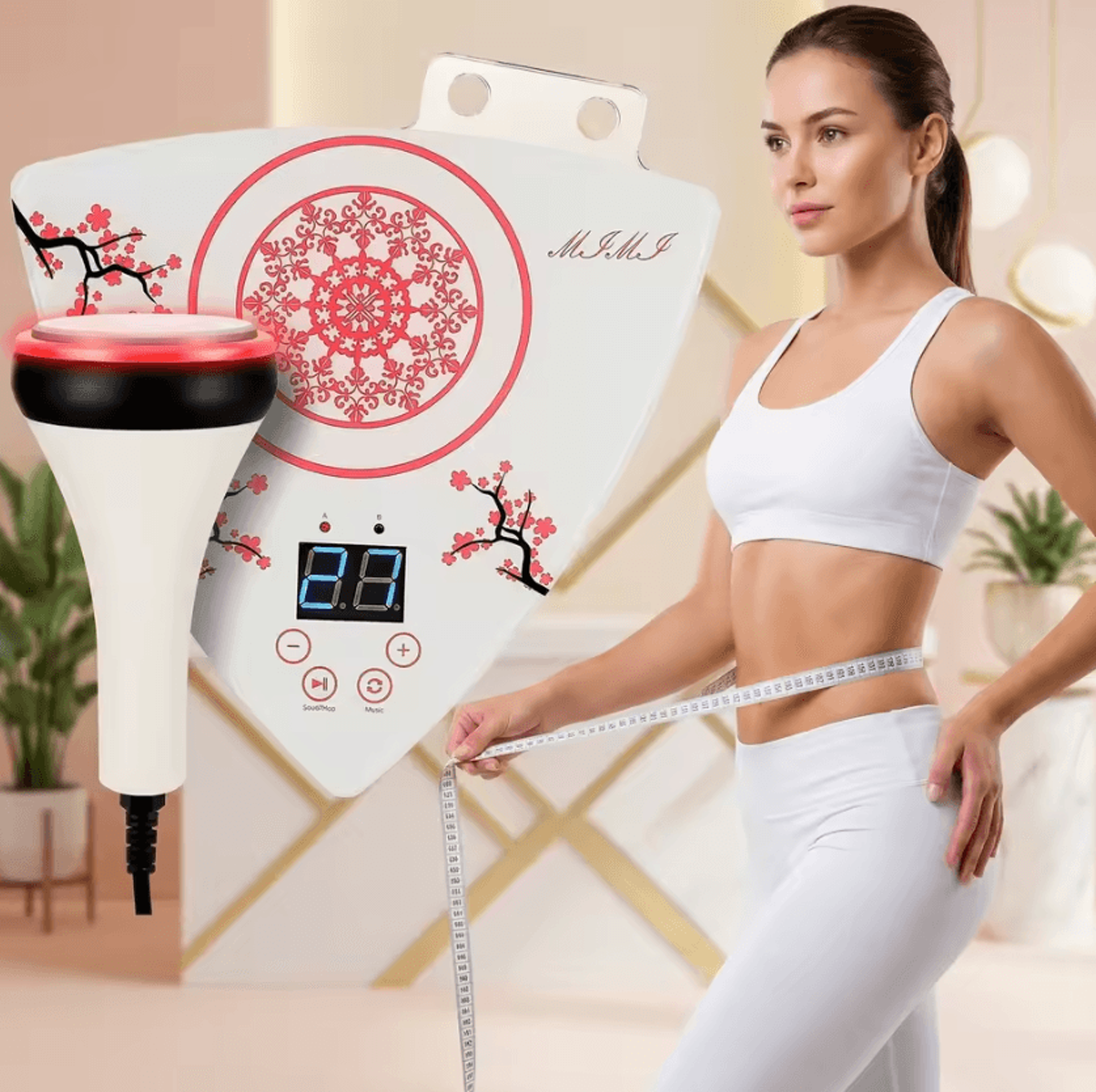 80khz ultrasonic cavitation body massage machine for skin tightening and home spa treatments
