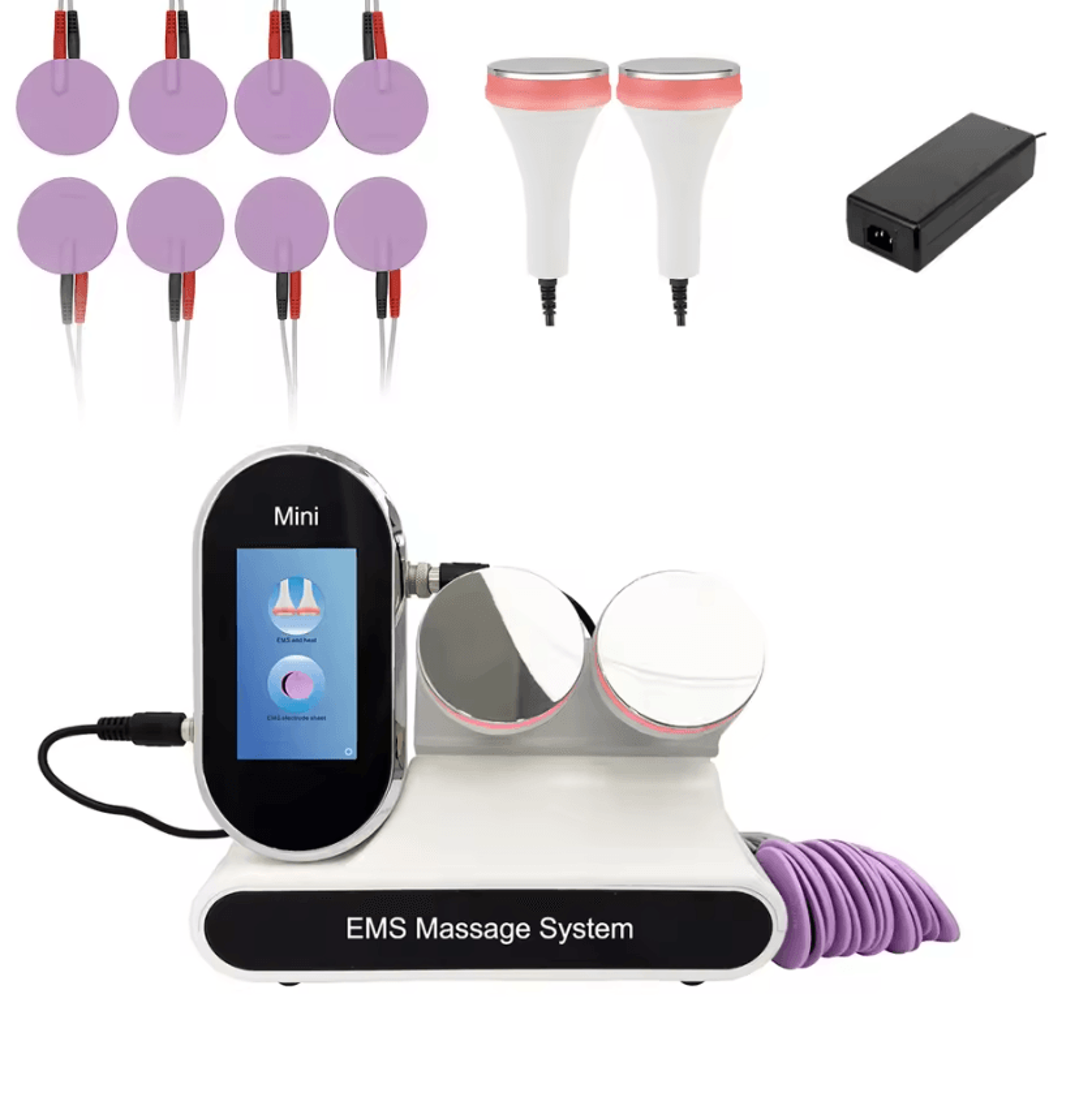 microcurrent ems beauty massage device for facial lifting and skin firming