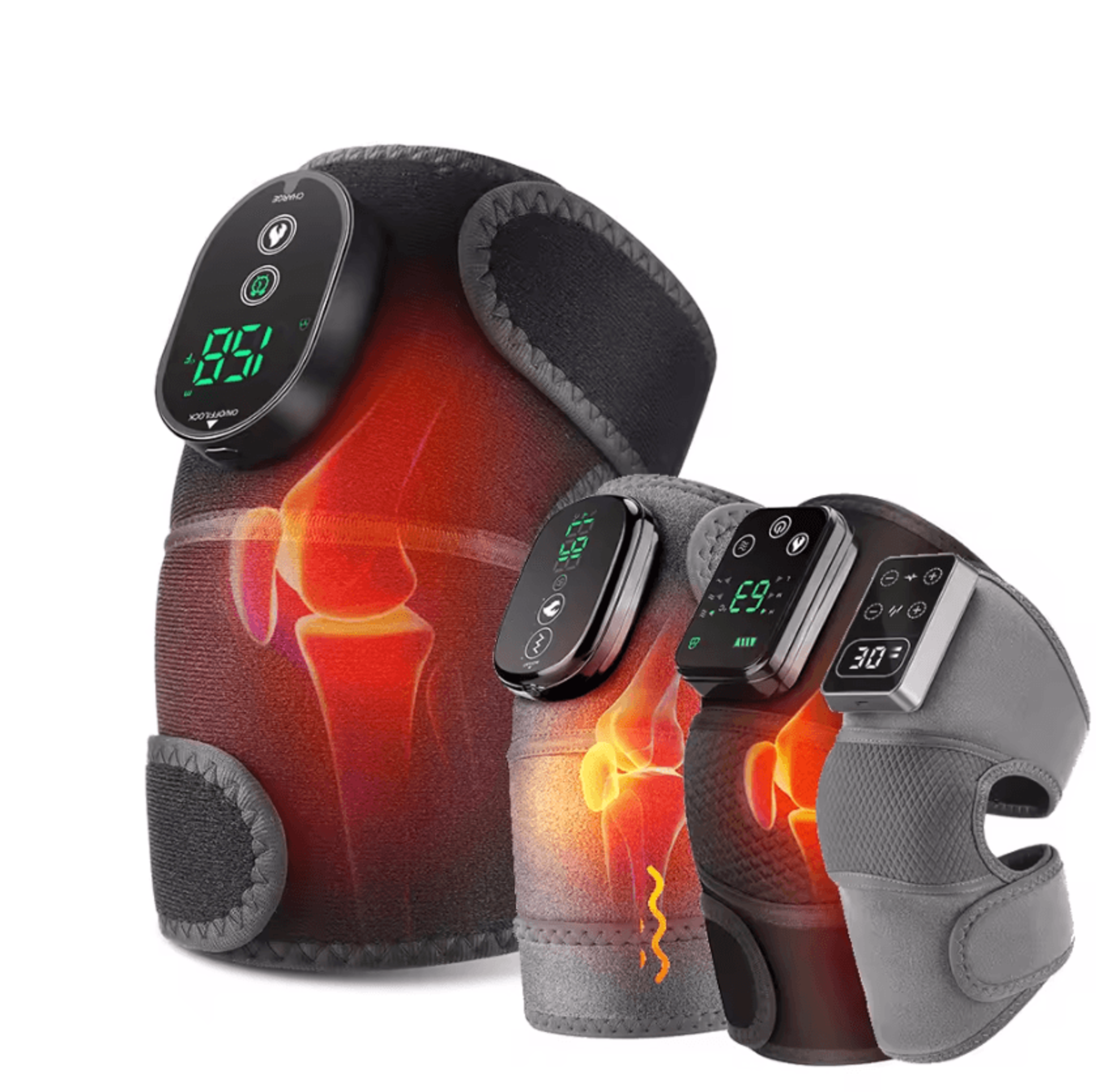 3-in-1 heated joint brace for knee, shoulder & elbow with hot compress therapy
