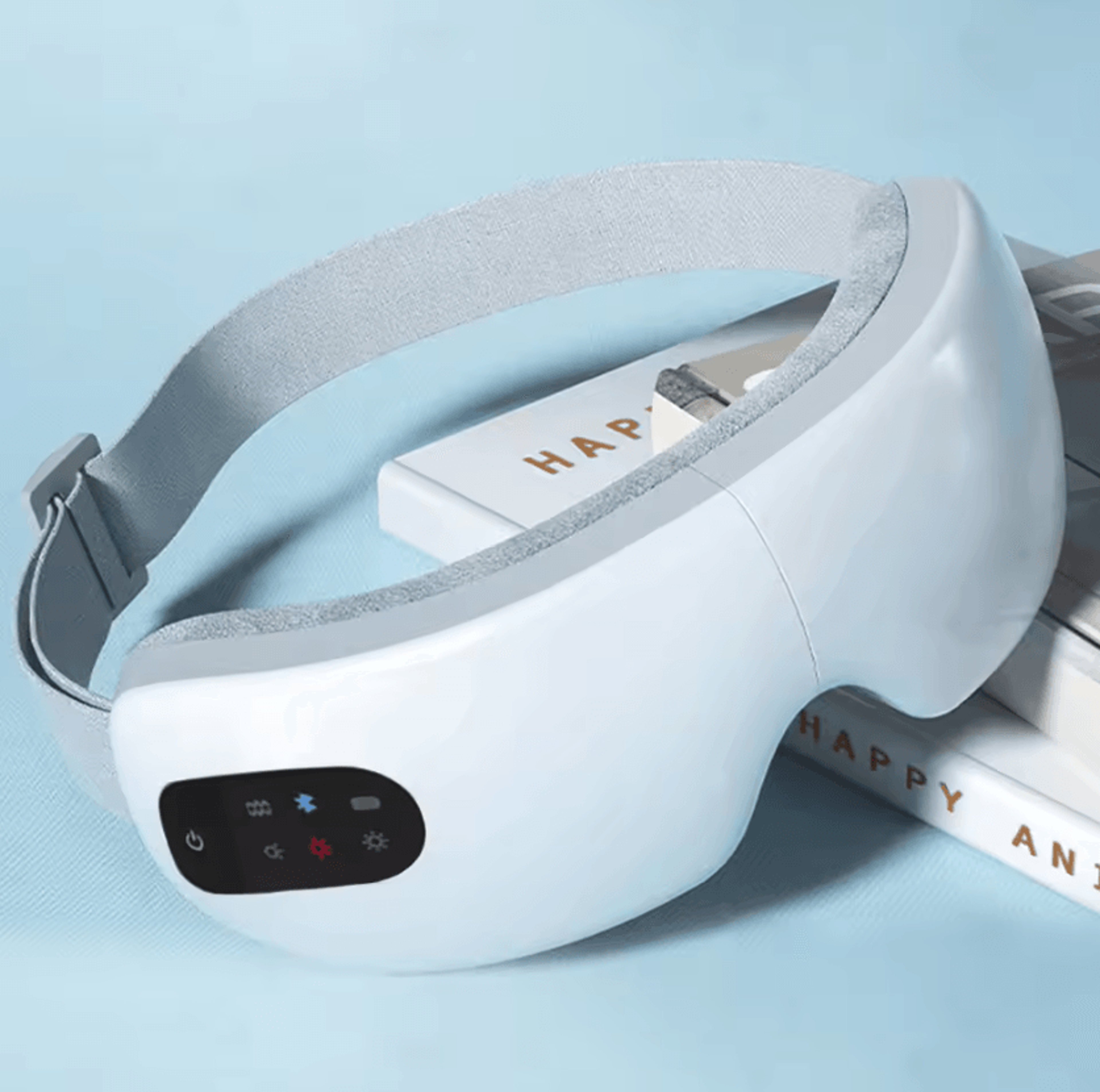 smart eye massager with heat, vibration & bluetooth music