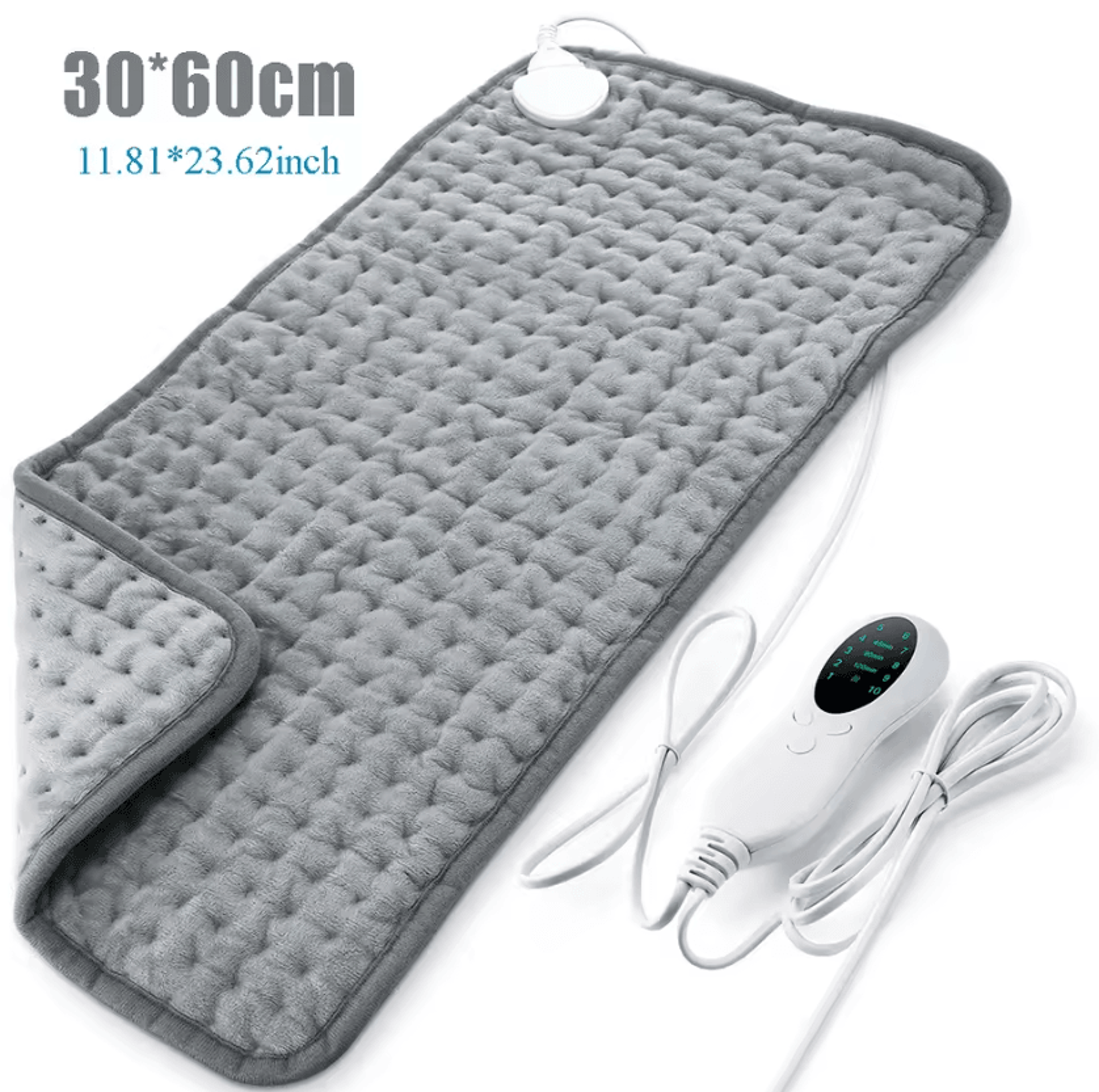 electric heating pad blanket with 9 temperature levels for full-body comfort