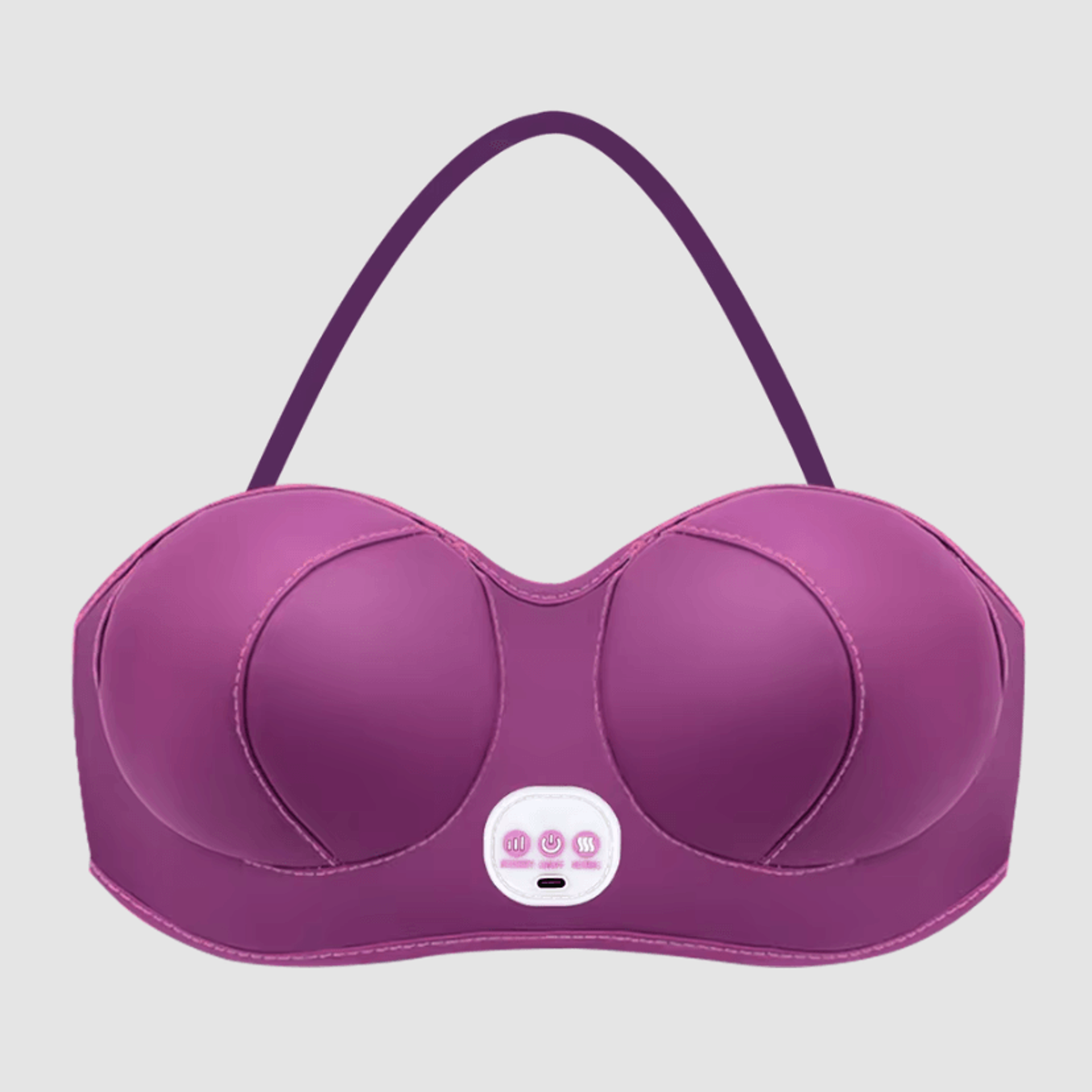 electric breast massager bra with heat & vibration – wearable heating massage bra for relaxation & comfort