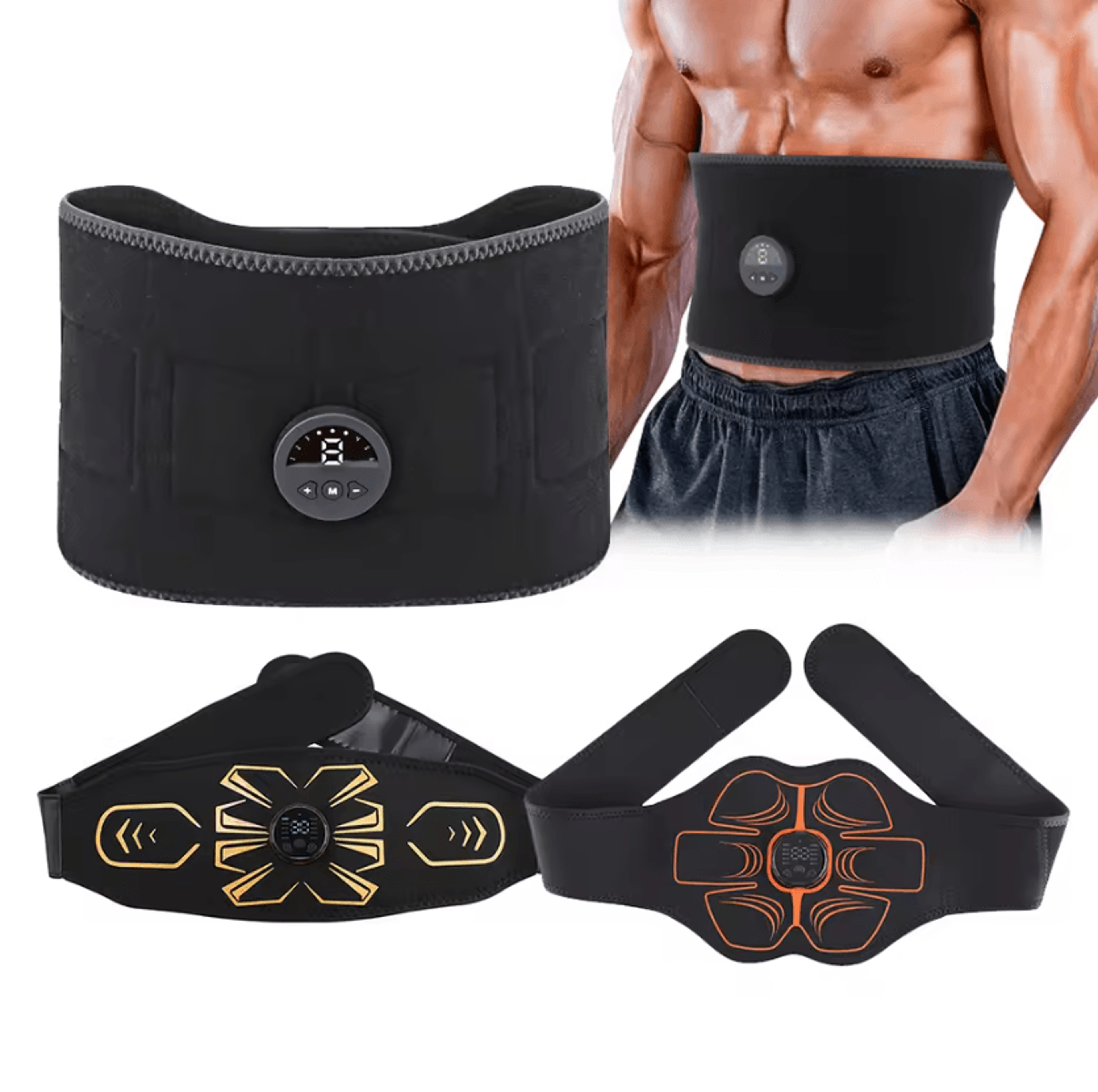 ems muscle stimulator belt – abdominal muscle stimulator for core training & muscle activation