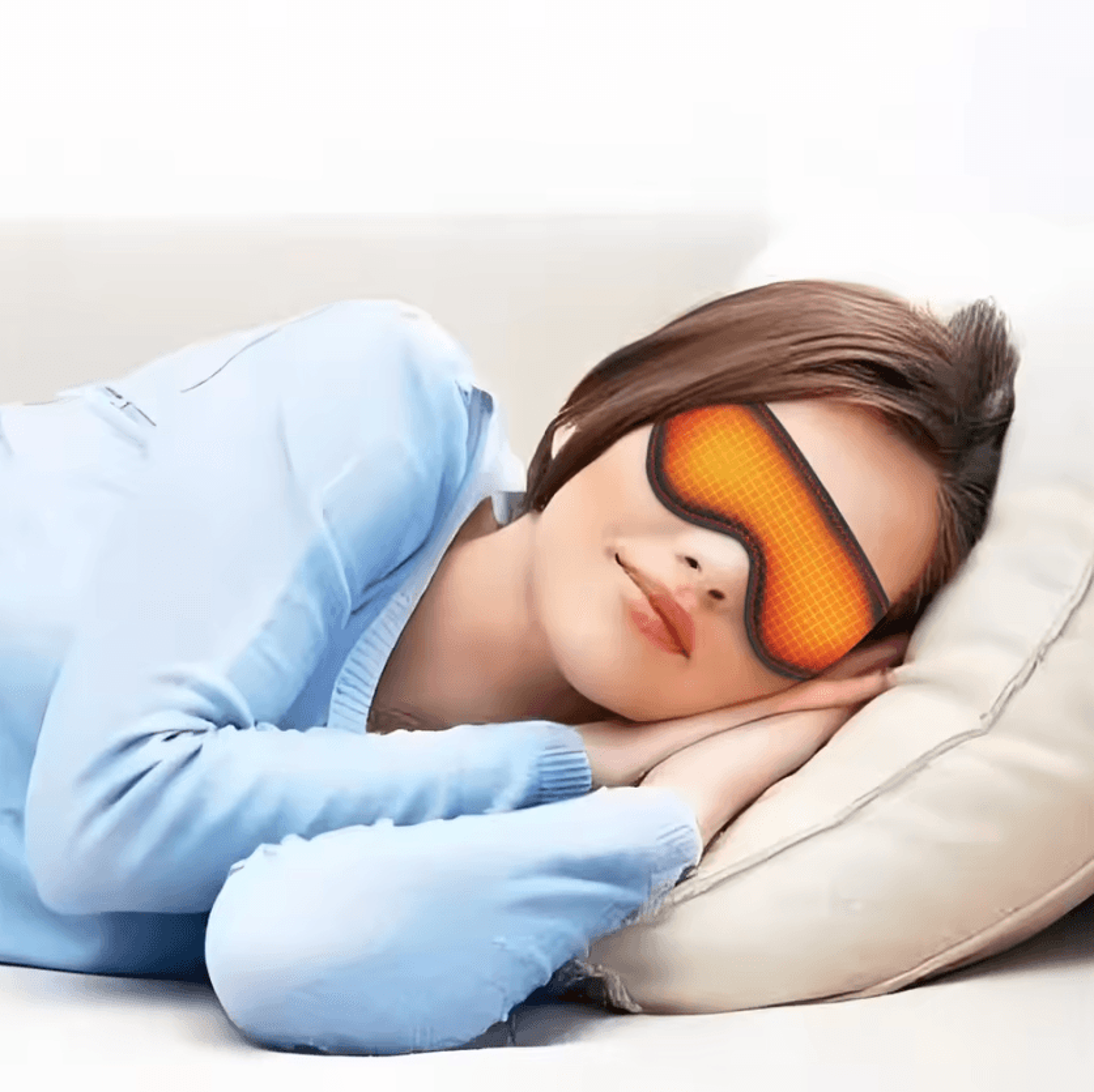 heated eye mask for dry eyes – electric warm eye compress with 3 heat levels for better sleep