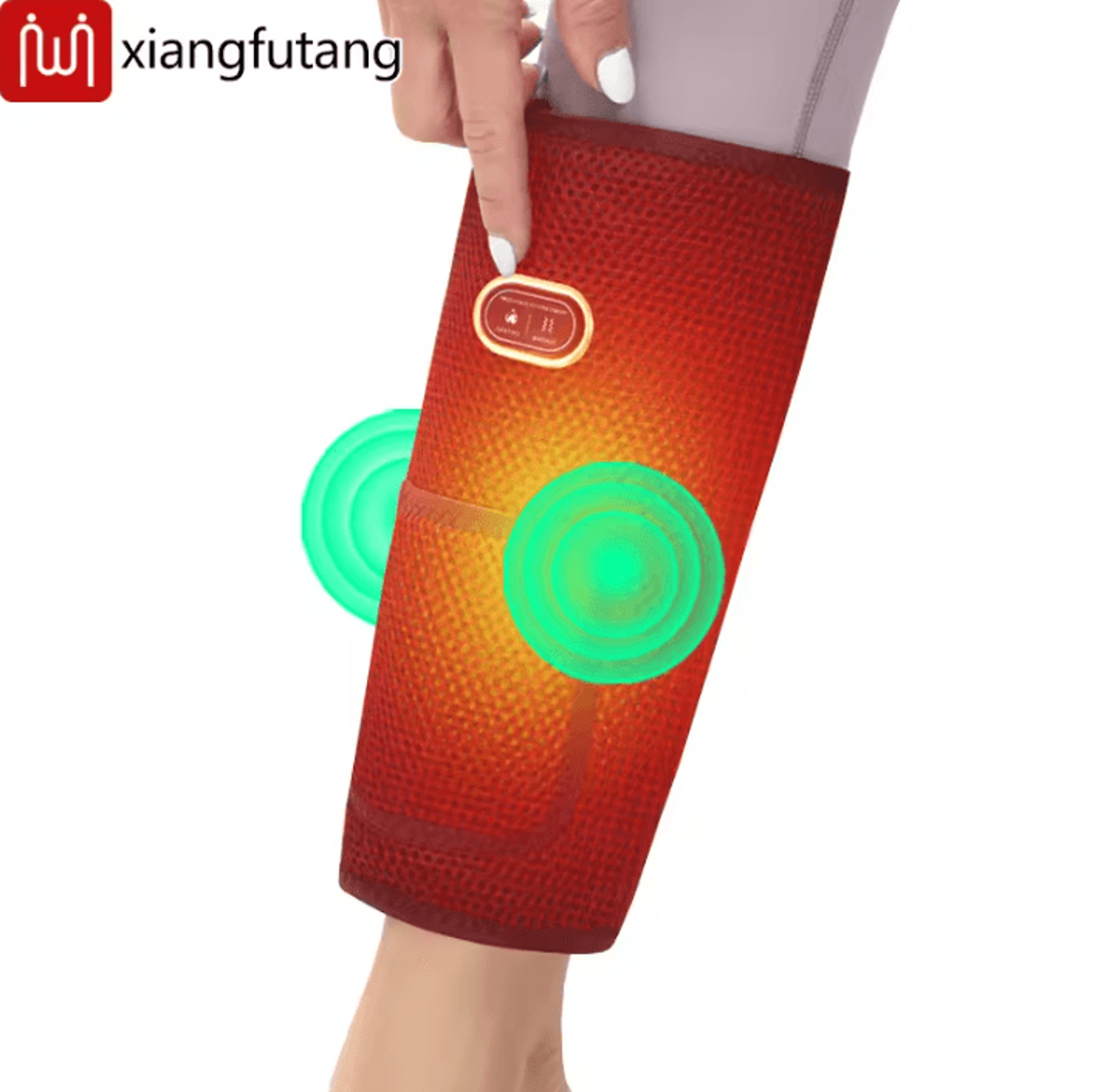 heated calf wrap massager – electric leg heating pad with heat & vibration for calf & arm comfort
