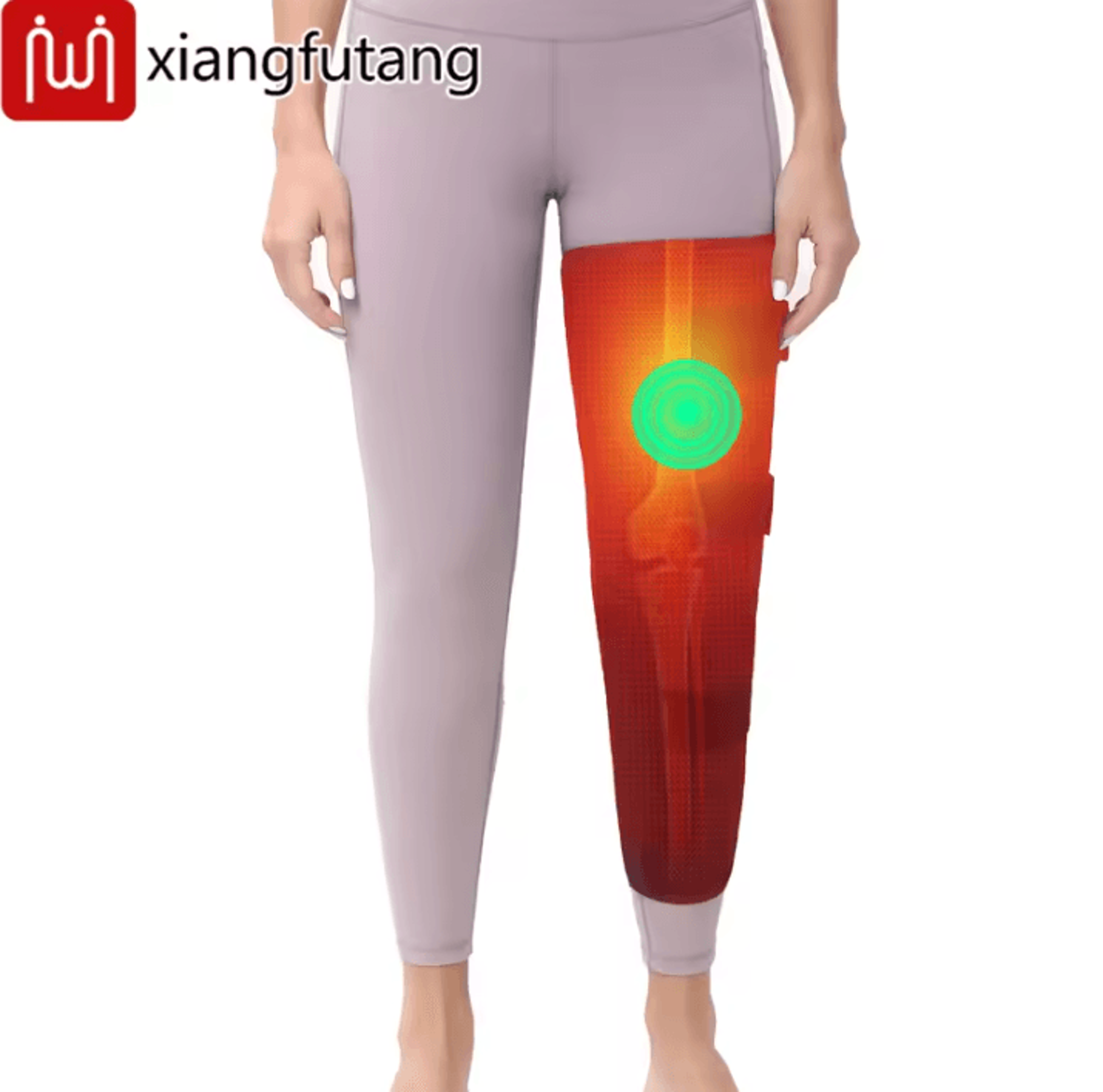 heated leg wrap massager – electric leg heating pad with heat & vibration for thigh, knee & calf comfort