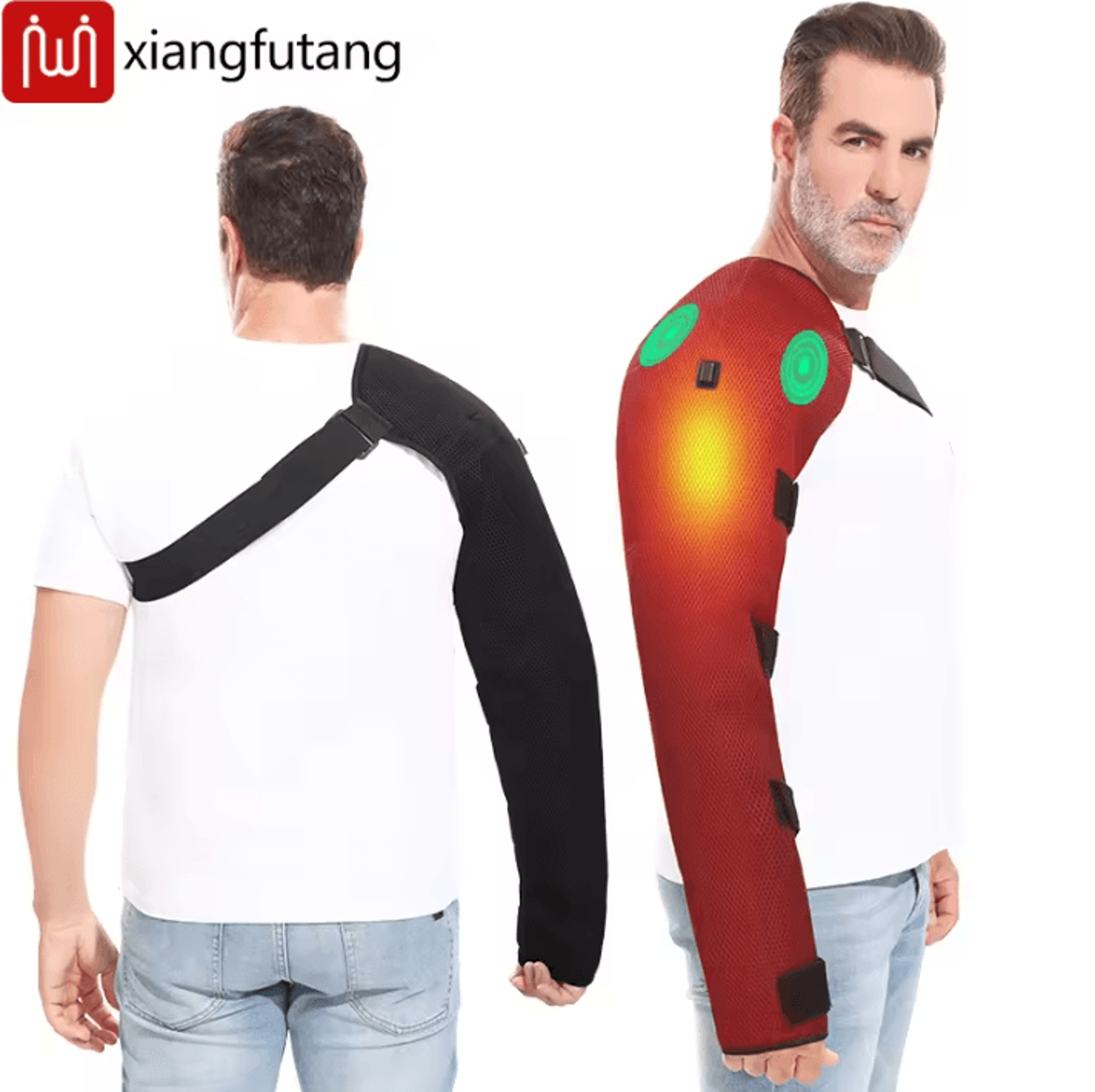 heated arm wrap with vibration massage for shoulder, elbow & wrist relief