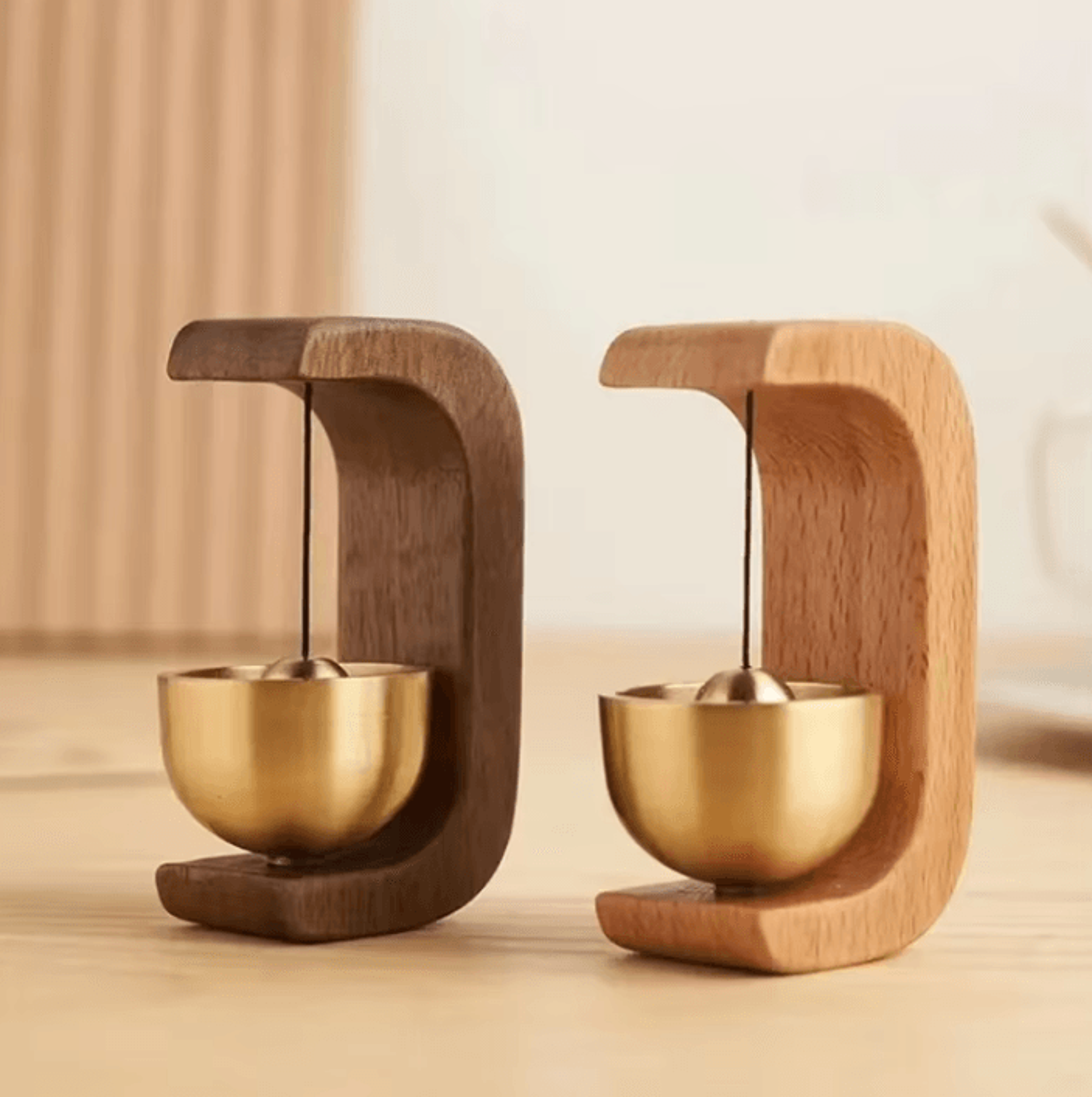 simple hanging doorbell wind chime for home, car & holiday decor