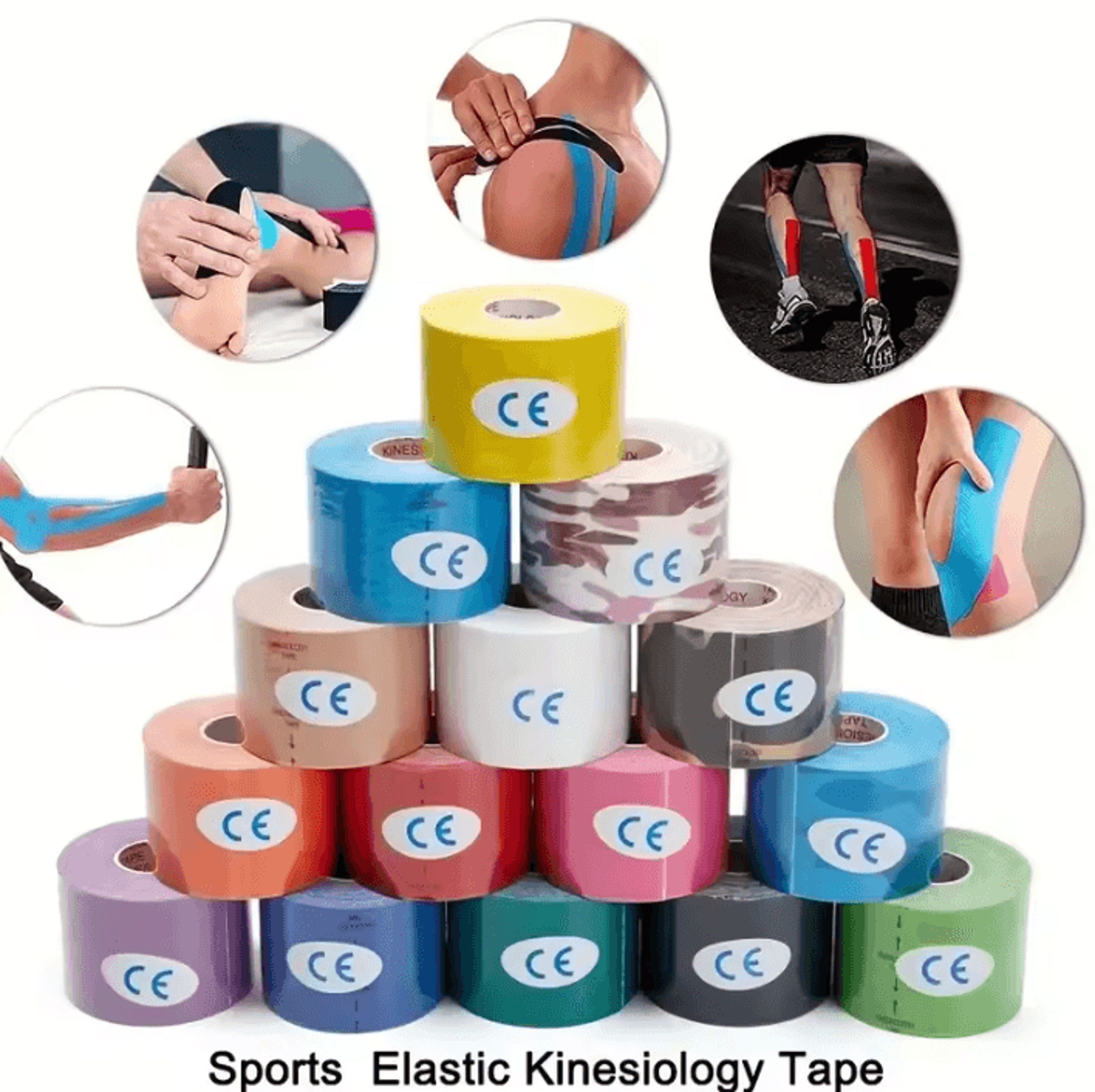 waterproof kinesiology tape for sports support & muscle recovery