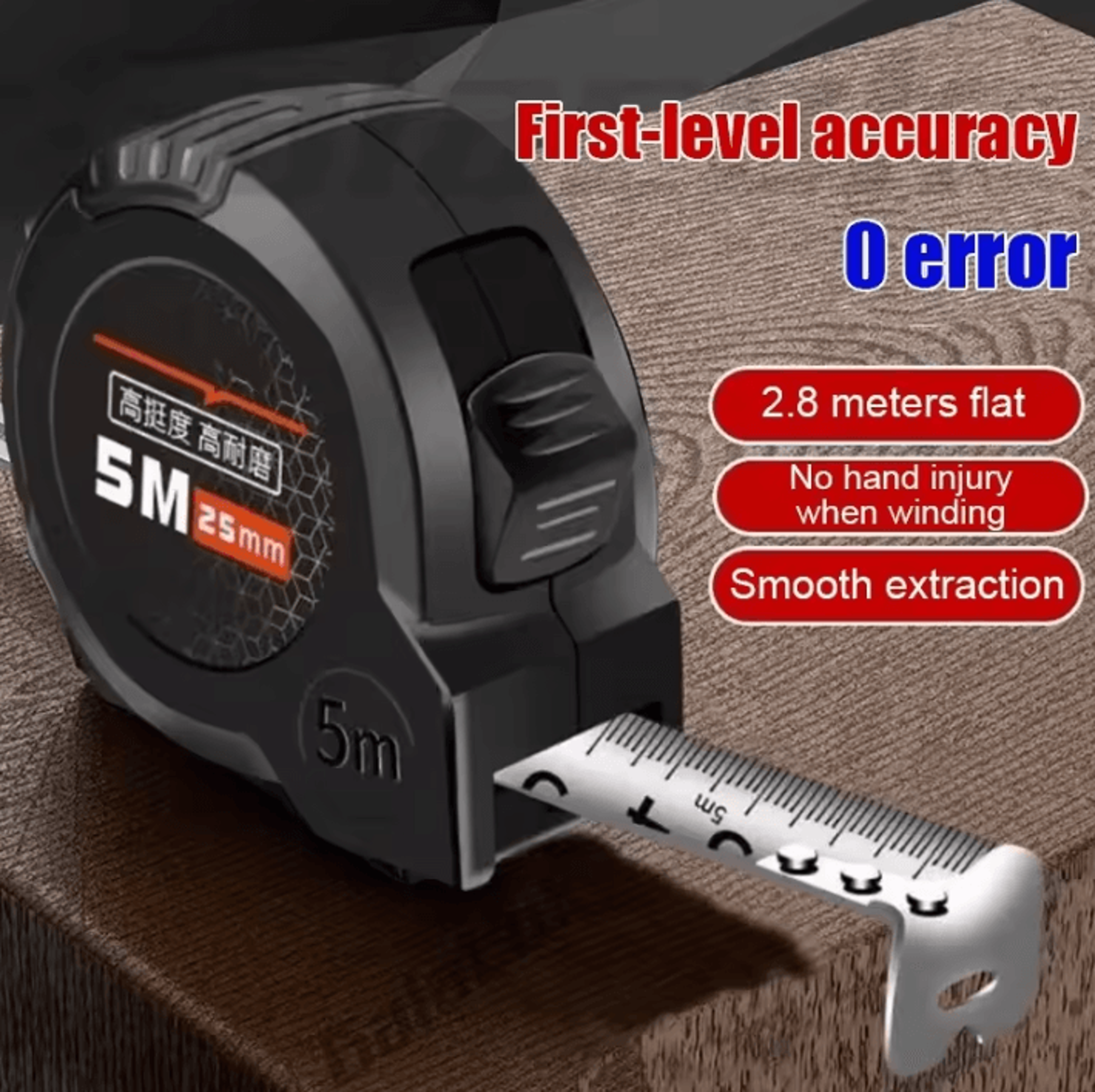 heavy duty stainless steel tape measure 3m, 5m, 7.5m & 10m