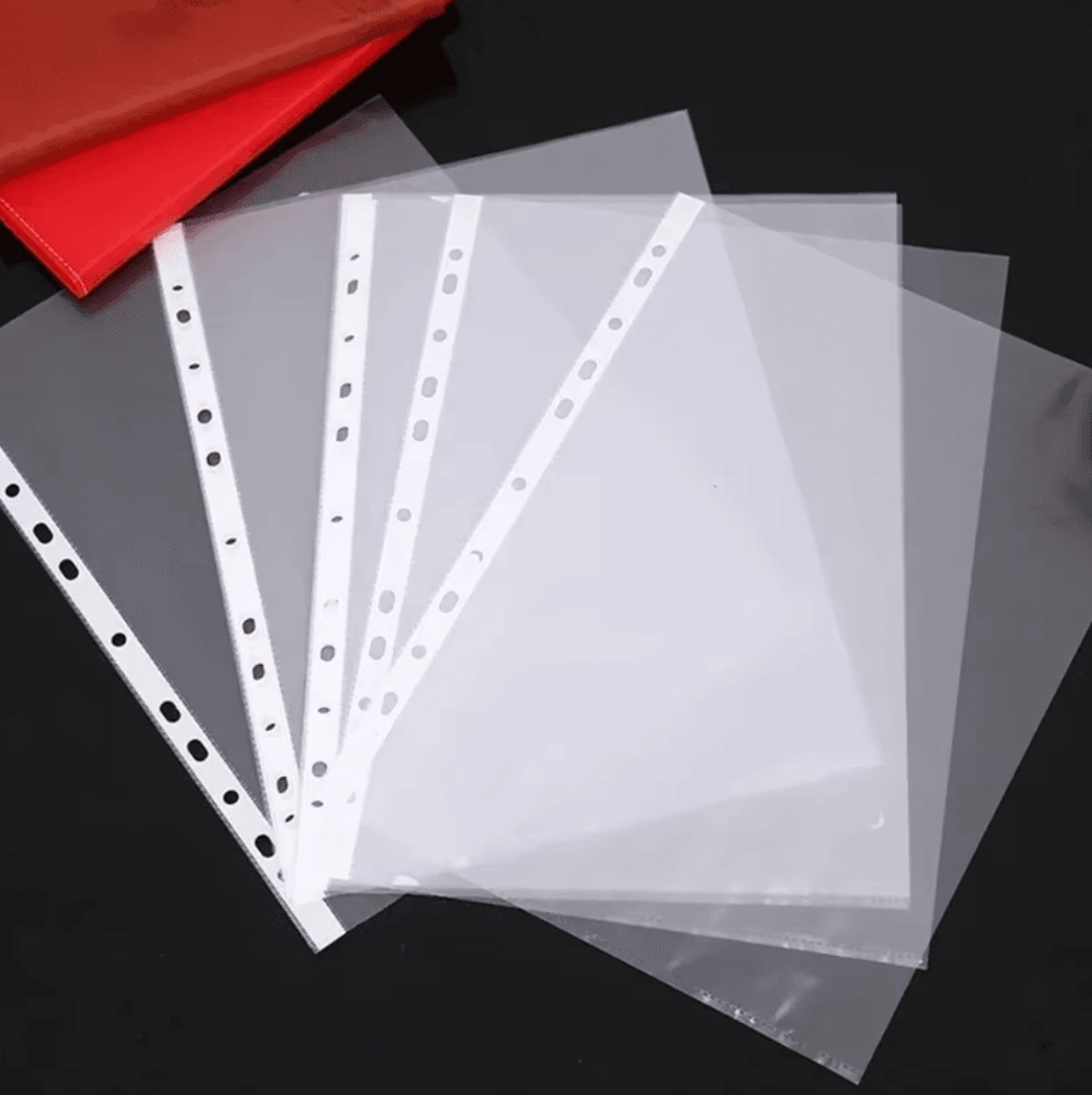 100-piece a4 transparent 11-hole sheet protectors