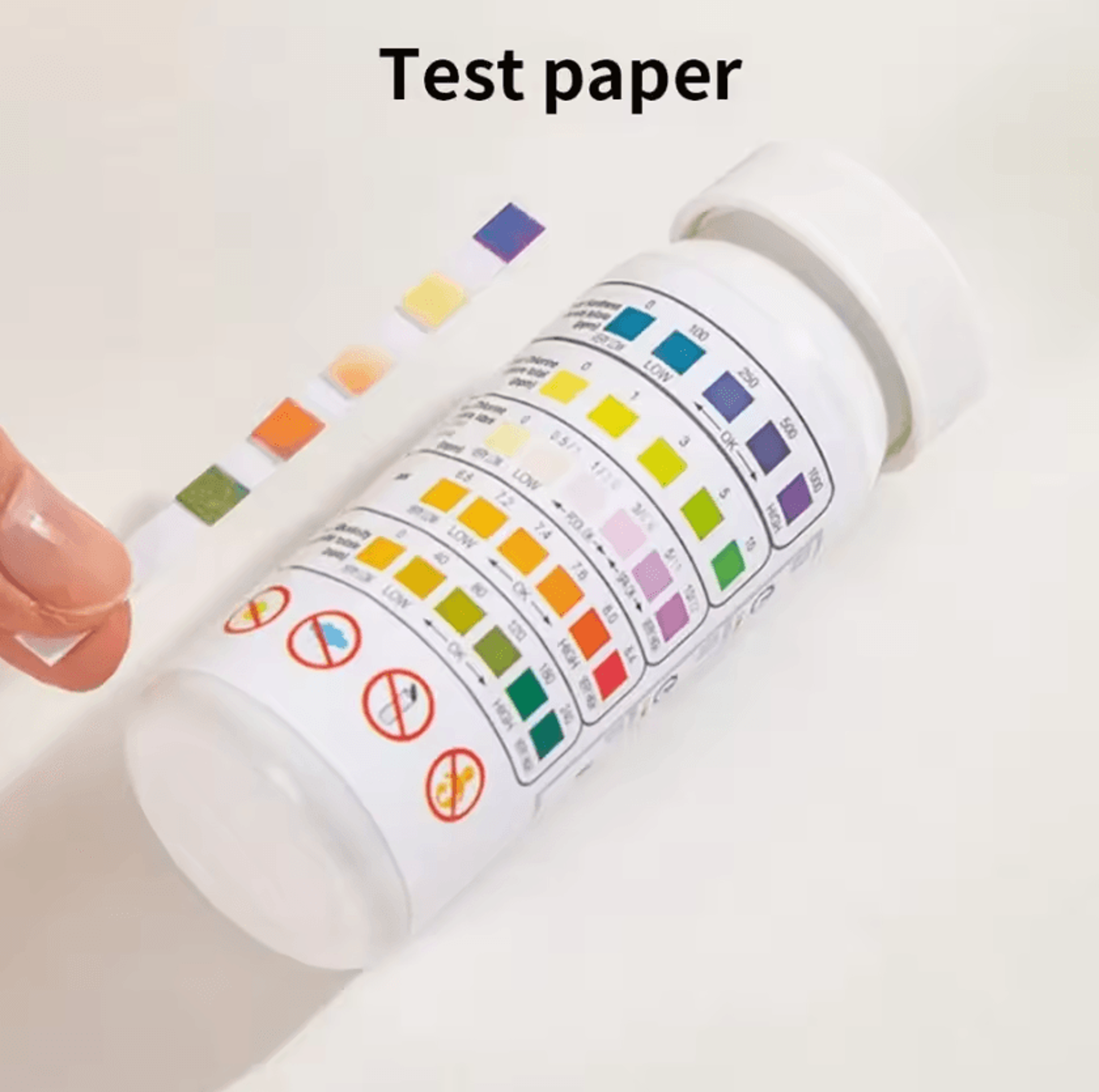 50-piece 5-in-1 pool & spa water test strips