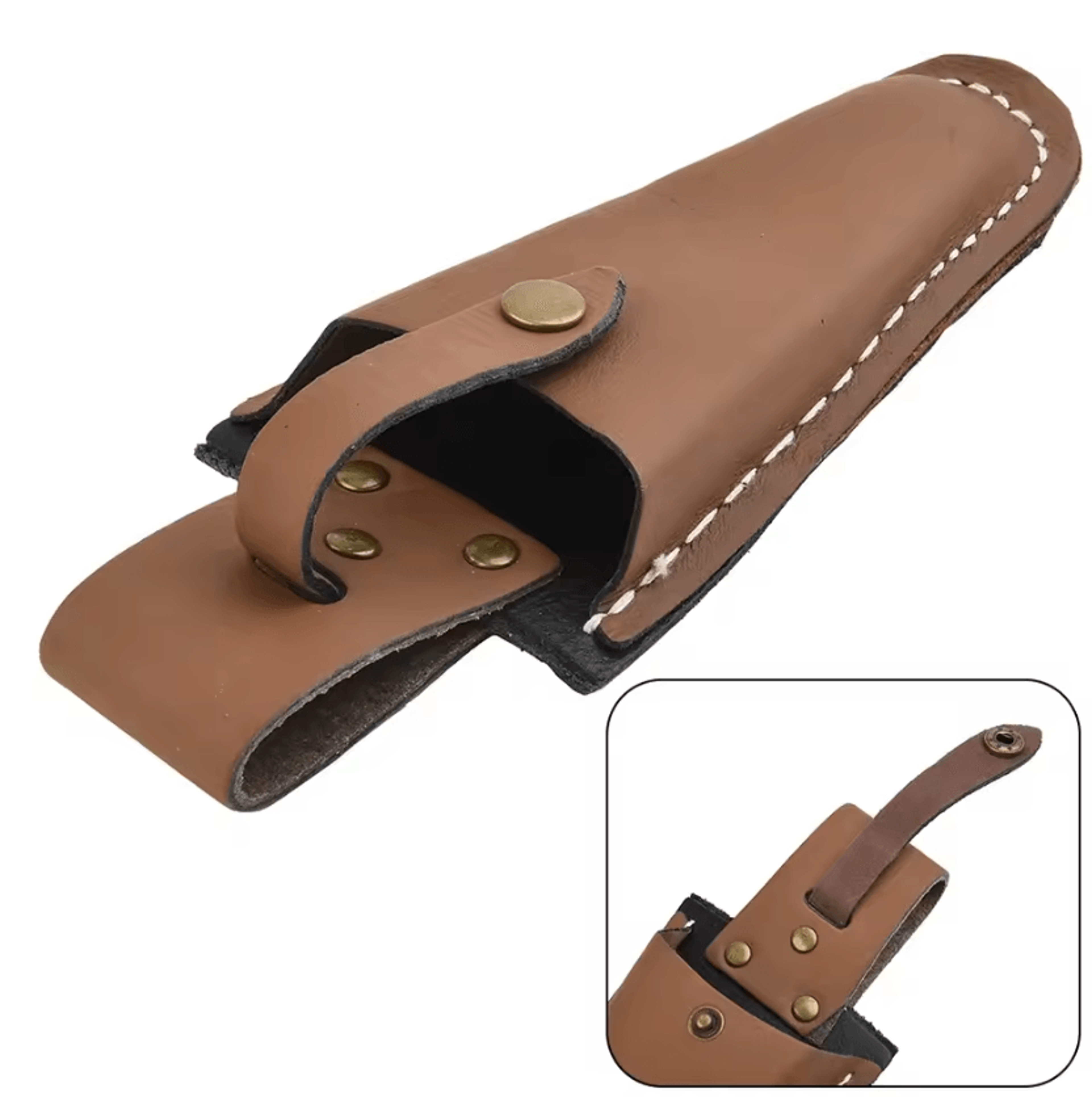leather tool pouch waist holster for electricians & garden tools