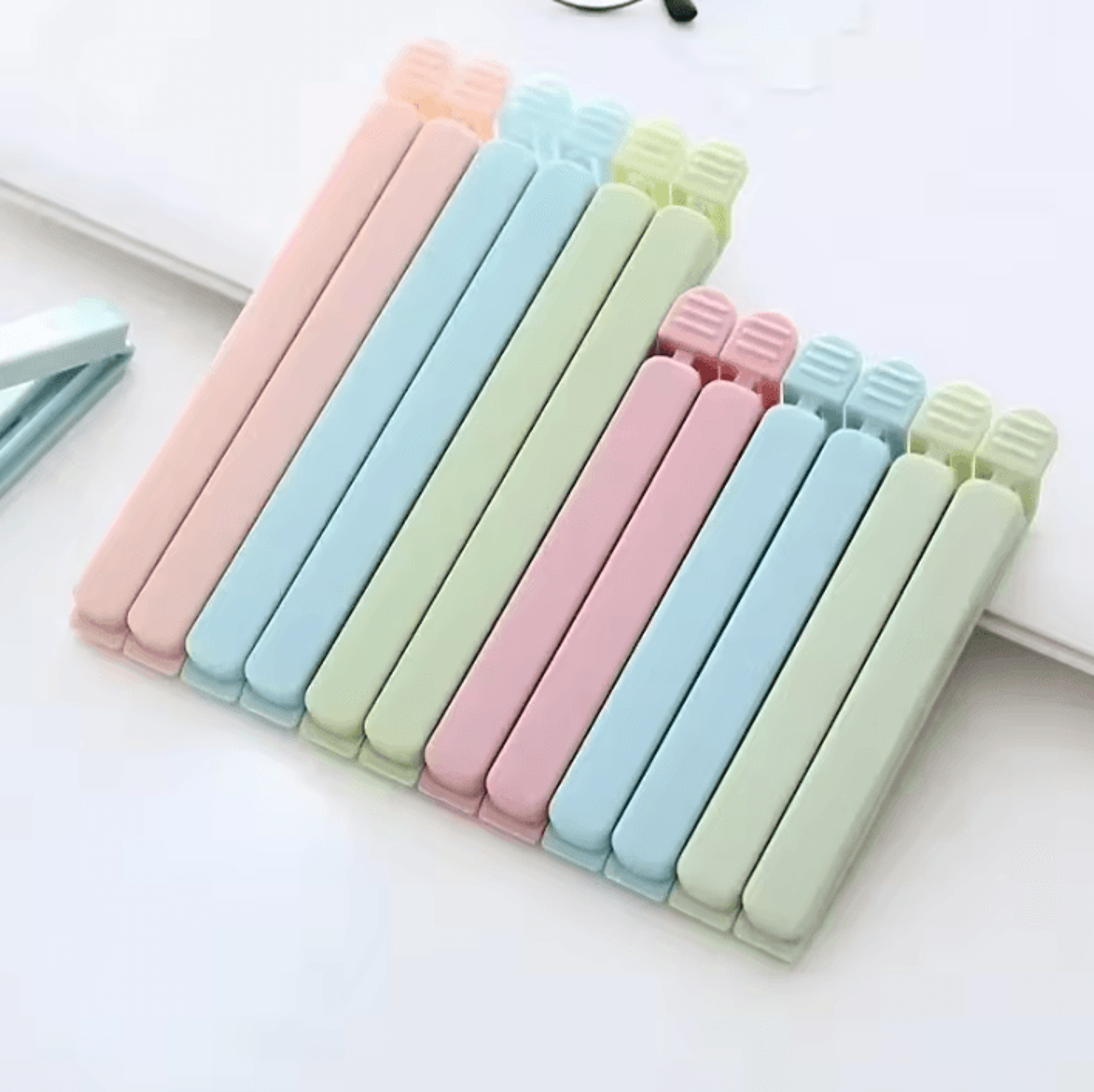 10-piece reusable food bag sealing clips for kitchen storage