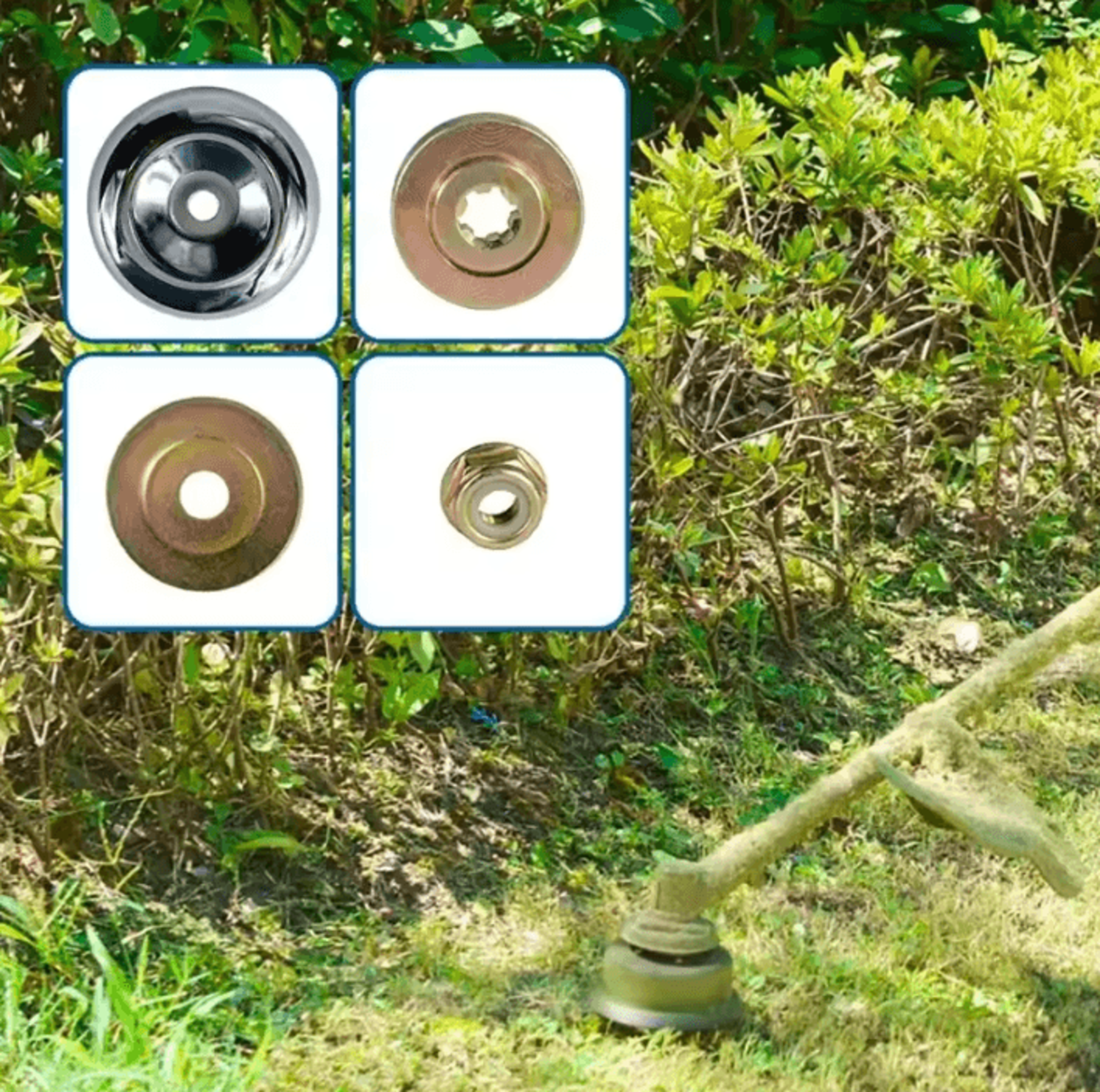 universal lawn mower trimmer head adapter nut fixing kit