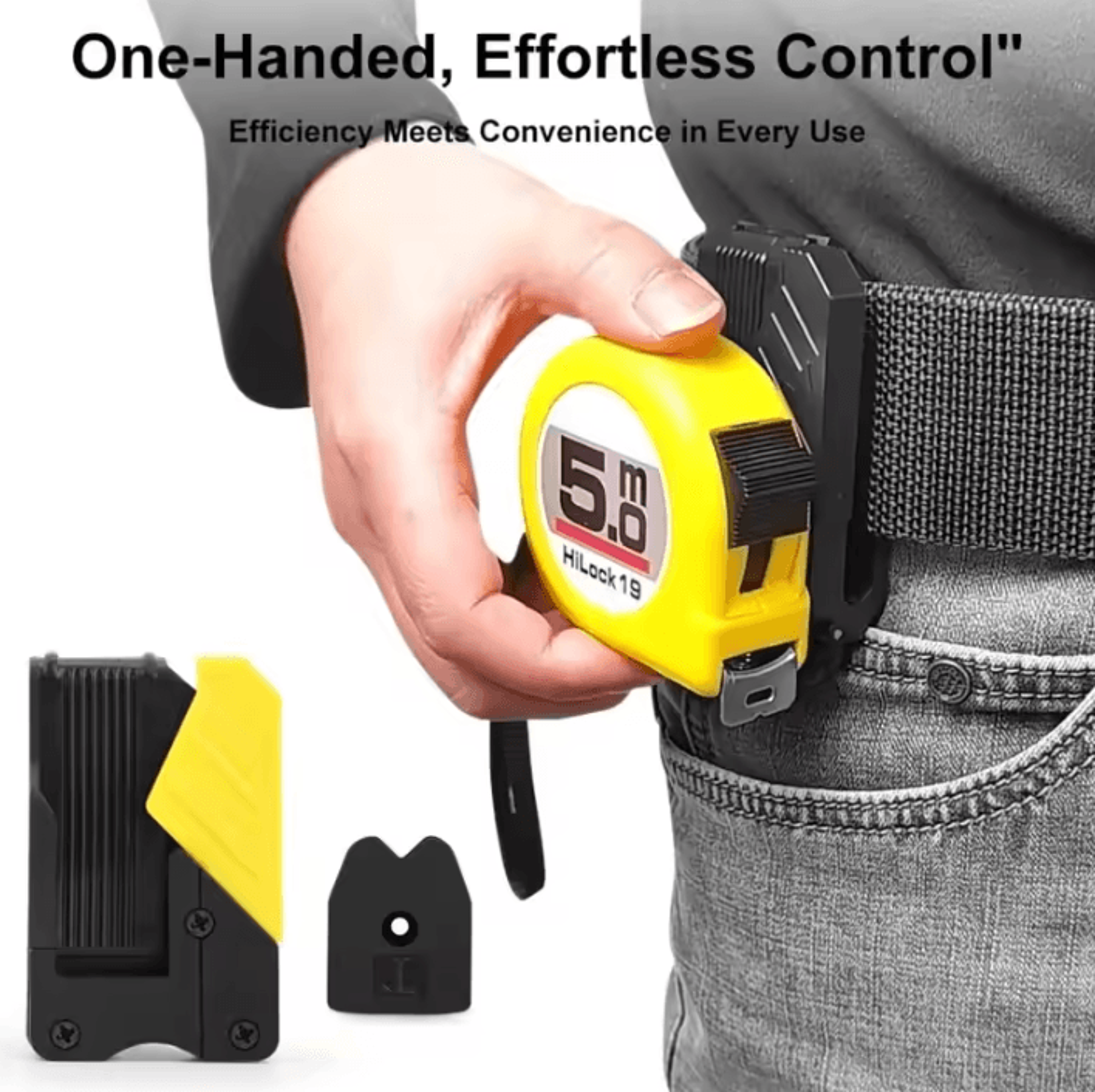 quick release tool belt clip for hammer, wrench & tape measure