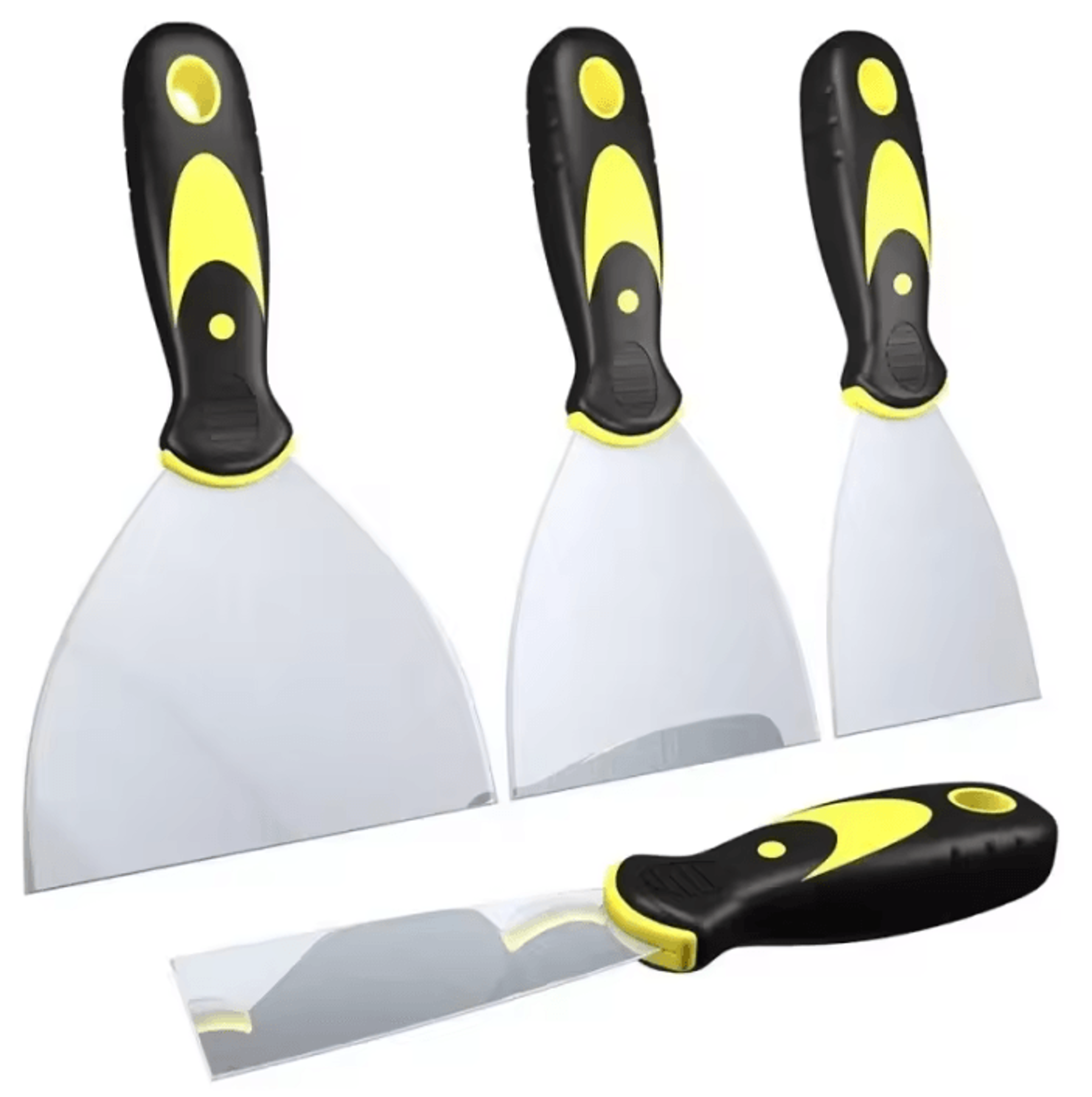 stainless steel putty knife scraper – multi-purpose paint scraper for wall repair & cleaning