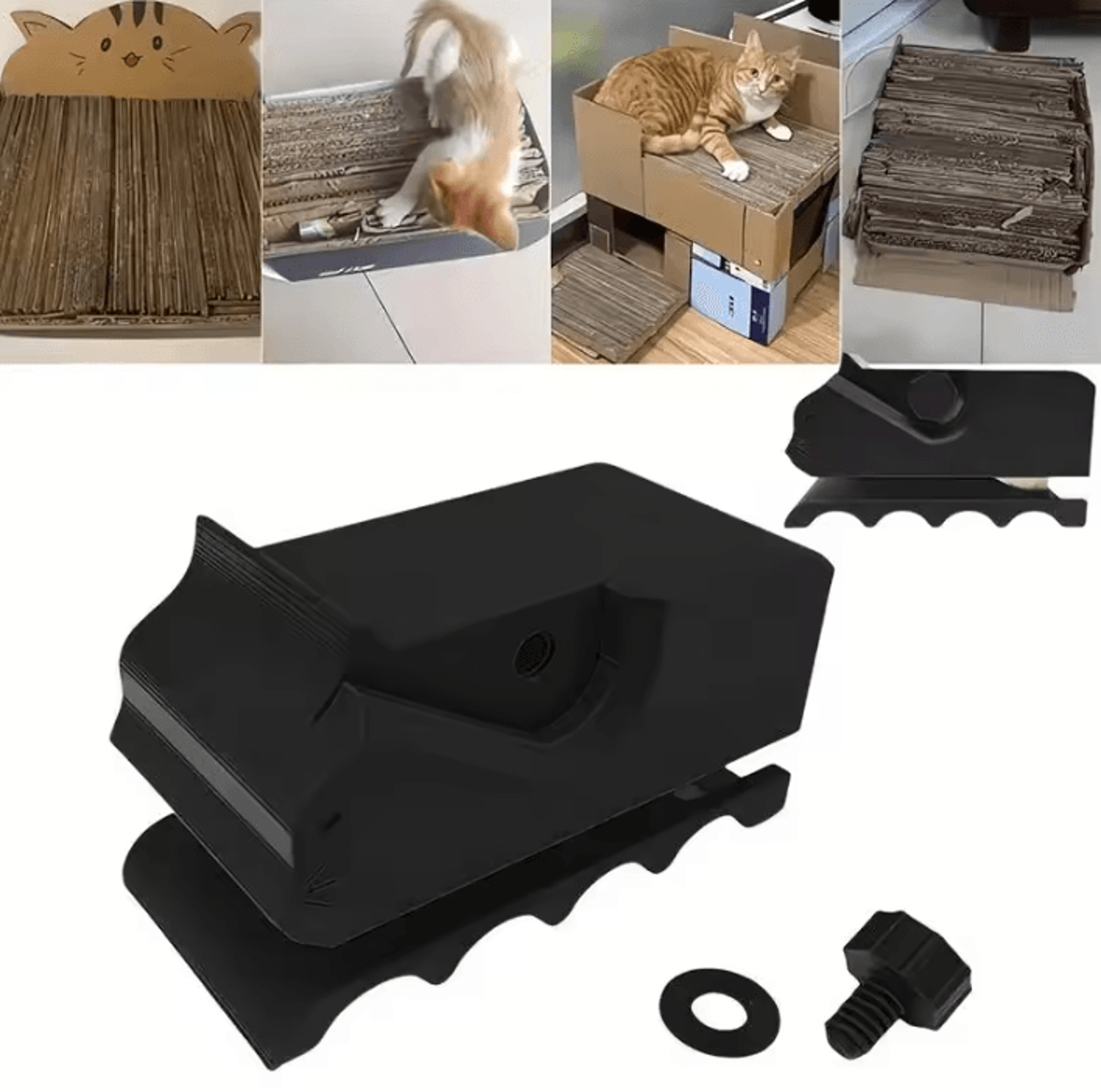 kitten-shaped cardboard cutter – precision cardboard cutting tool for diy cat scratcher projects