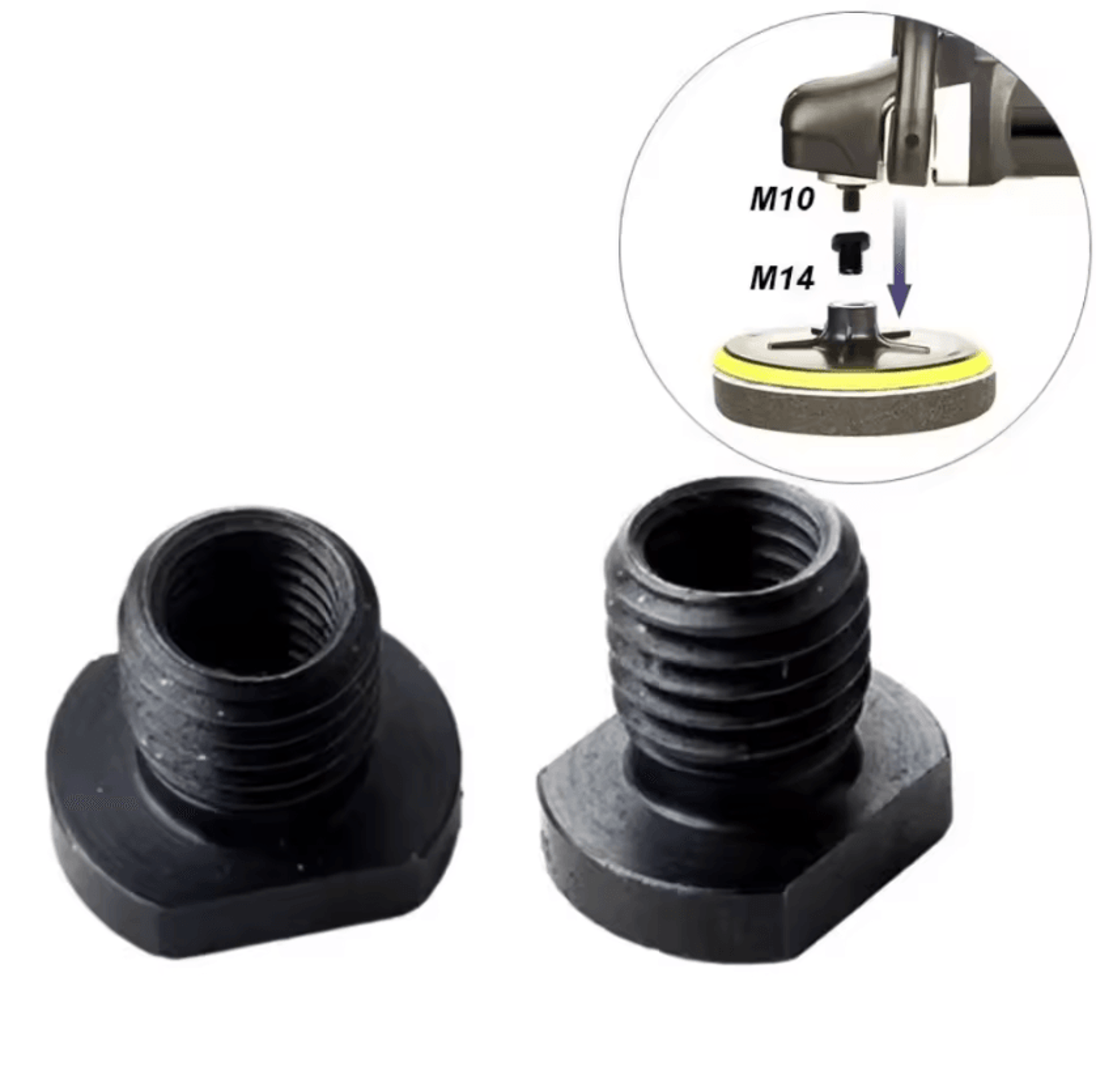 angle grinder thread adapter – m10/m14/m16 spindle arbor conversion connector