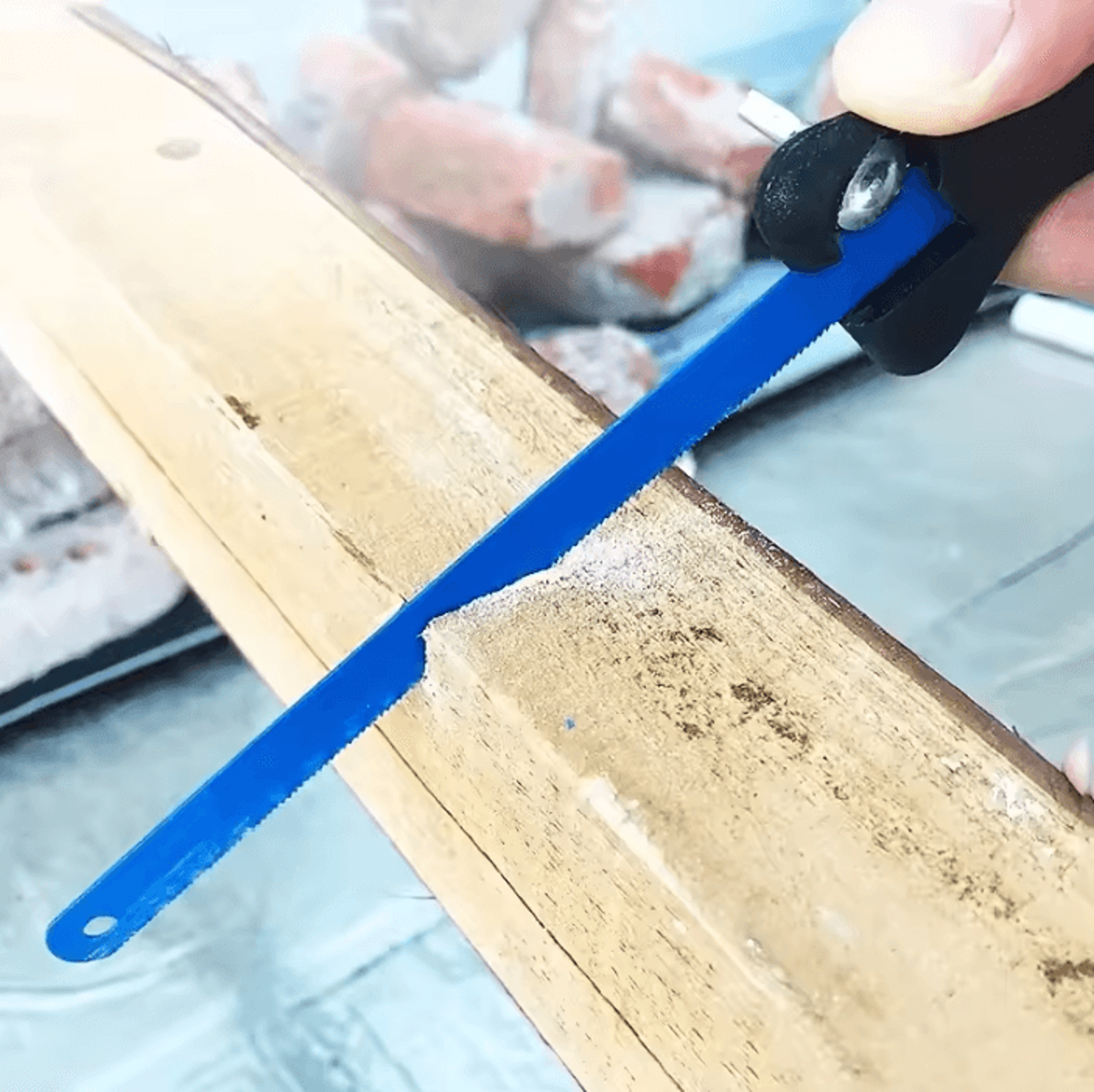 mini hand saw with adjustable blade – portable woodworking & pvc pipe saw
