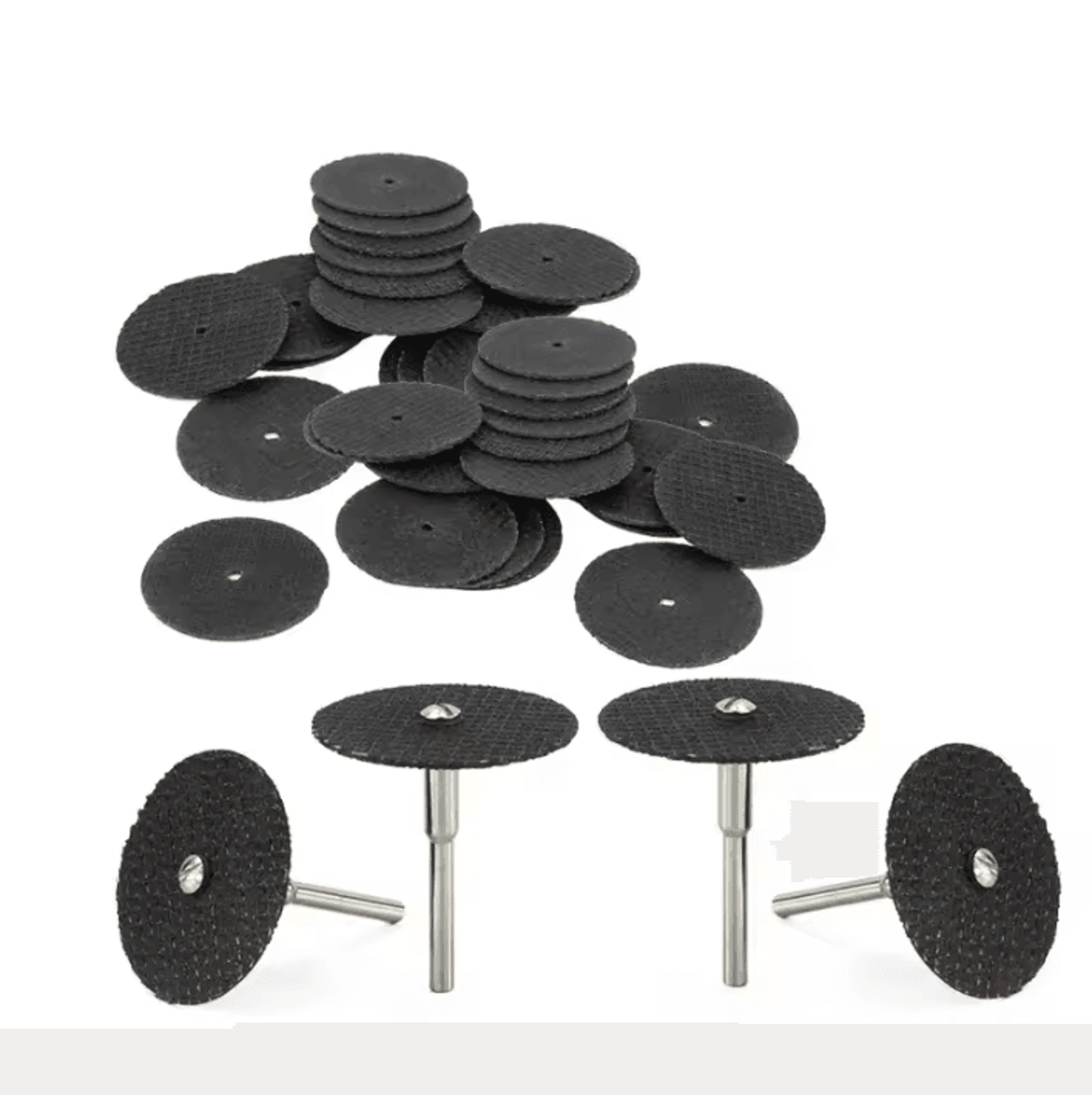 32mm abrasive cutting discs with mandrels for rotary tools metal cutting set