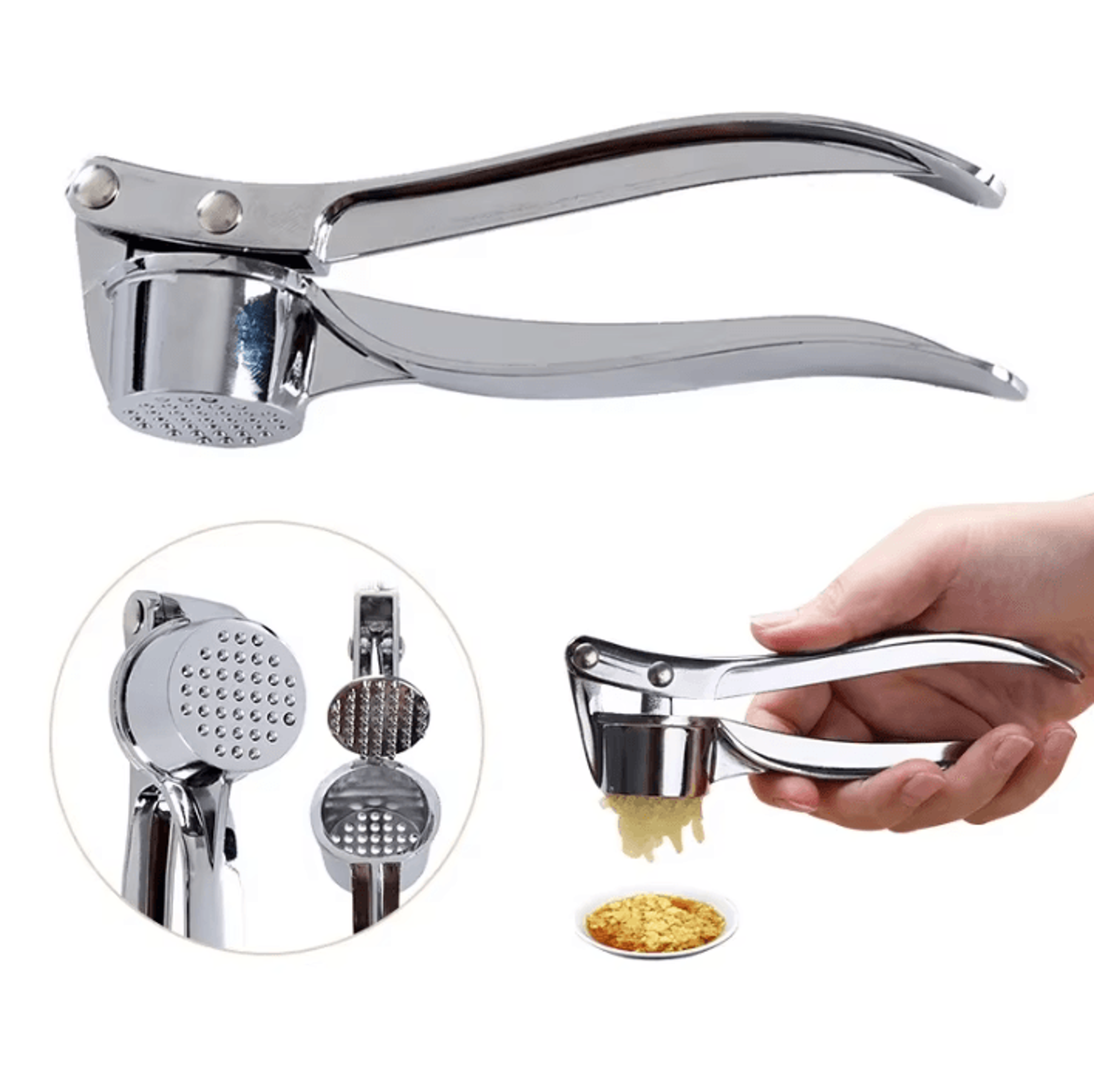 stainless steel garlic press manual garlic crusher & ginger mincer