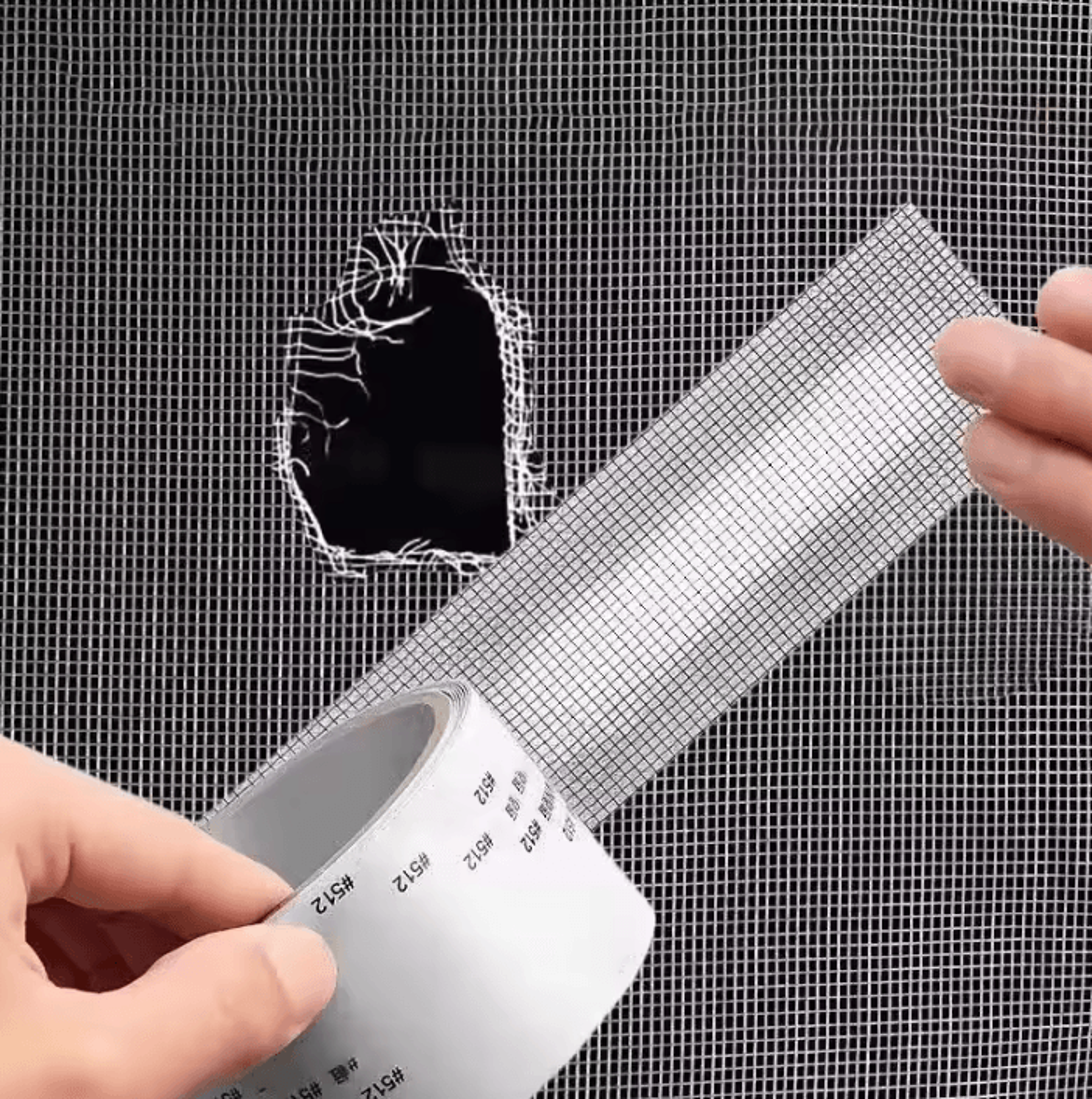 window screen repair tape self-adhesive waterproof mesh patch 5 x 200cm