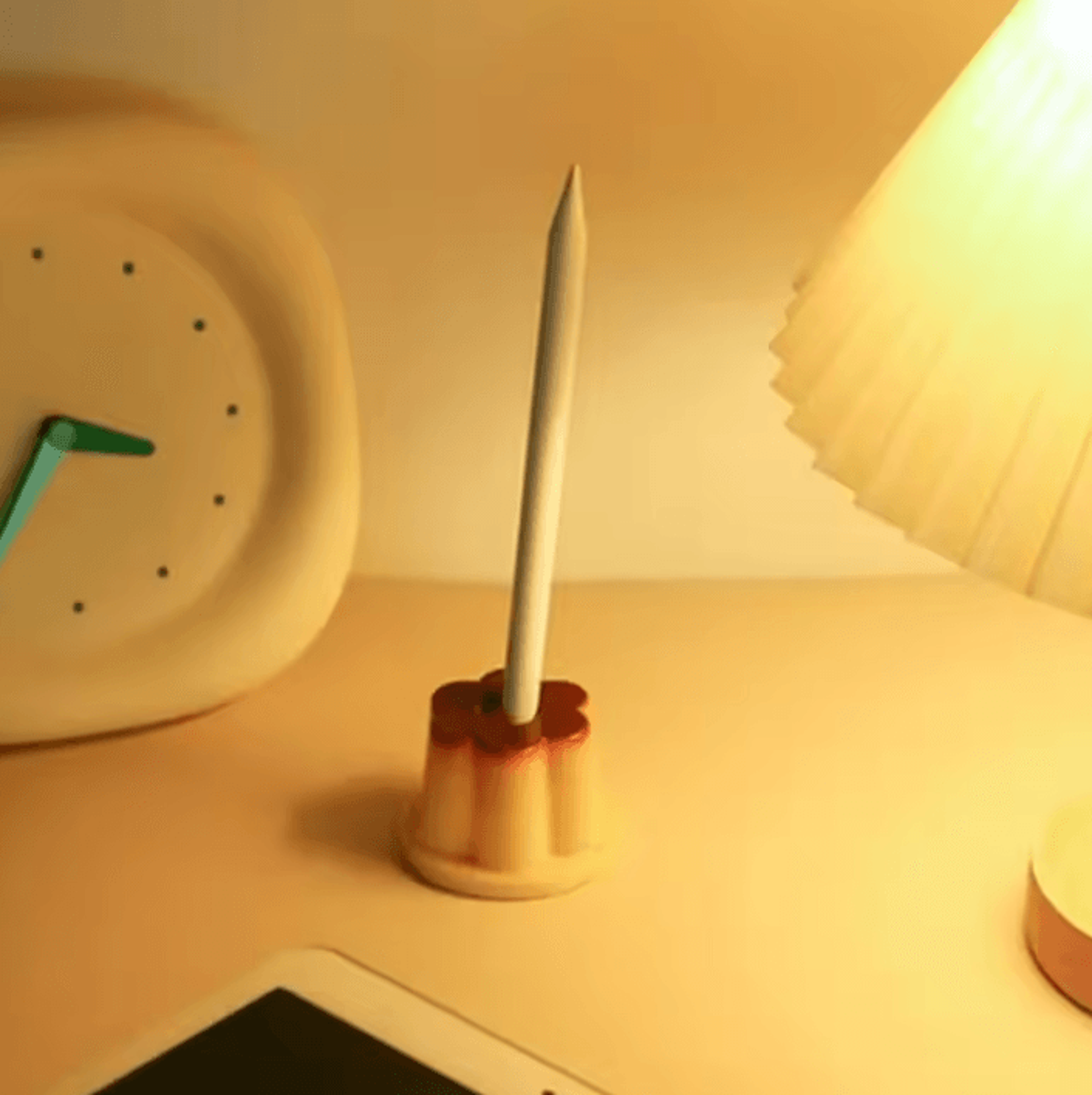 cute pudding pen holder kawaii desktop pencil organizer