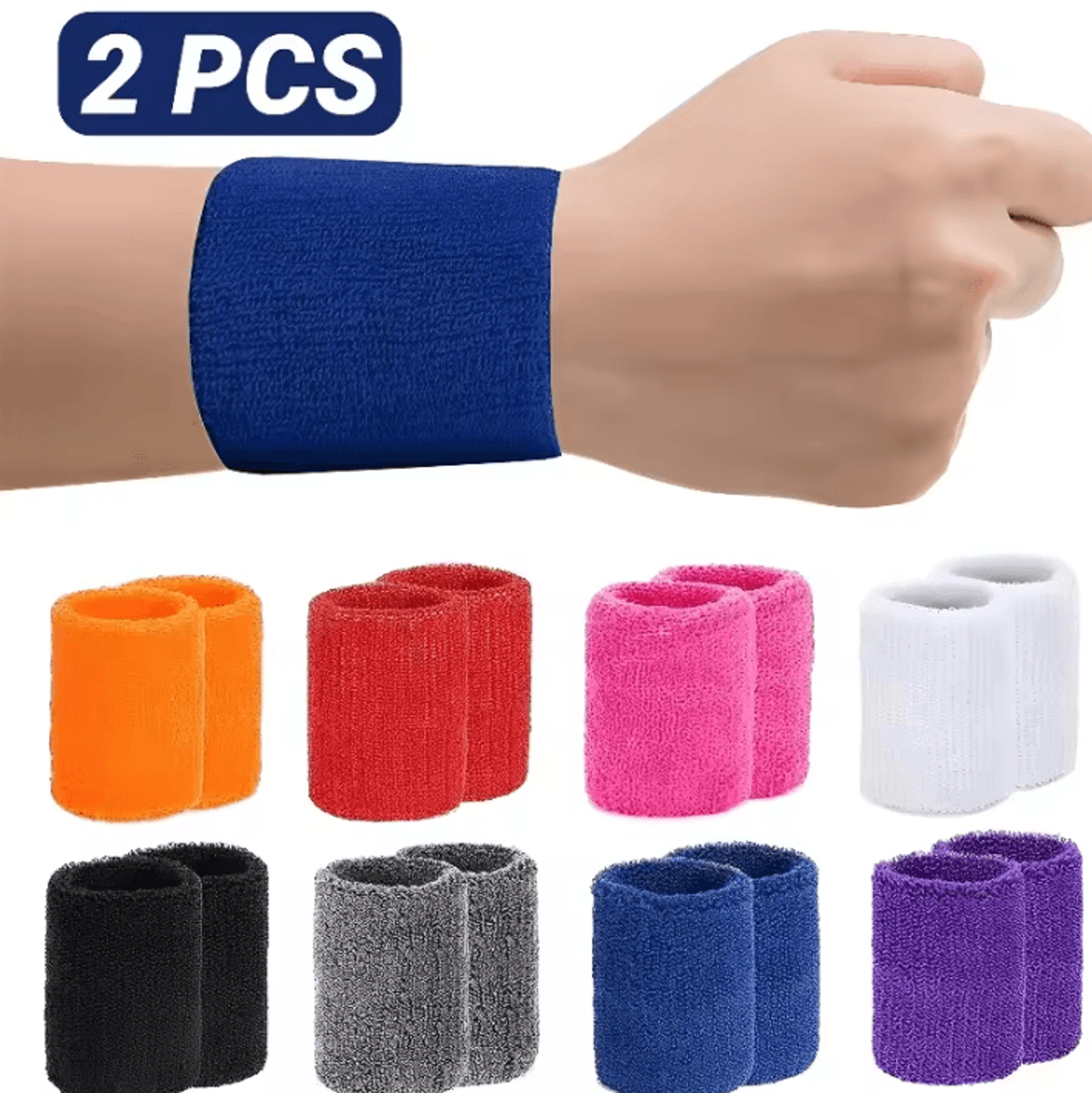 sports wrist sweatbands for tennis, basketball & fitness – 8 10cm